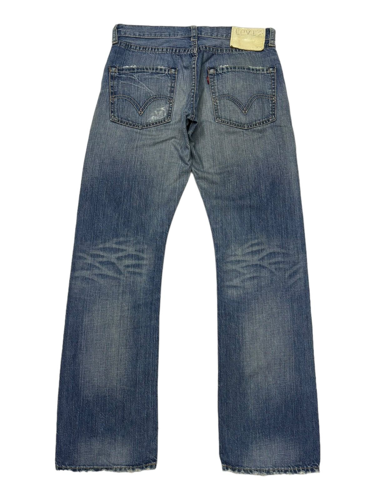 If Six Was Nine 🔥Levi’s 507 Distressed Patchwork Denim Jeans Size US 32 / EU 48 - 3 Thumbnail