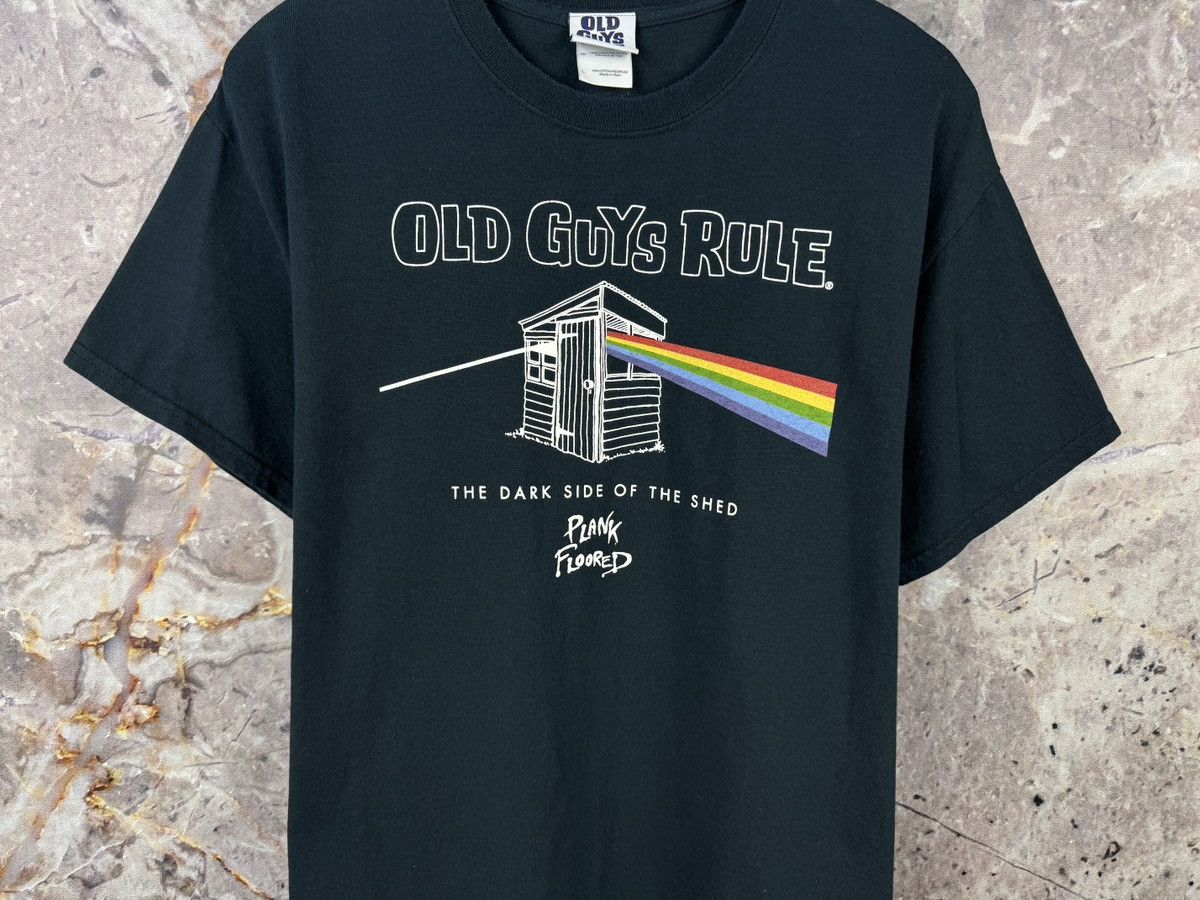 Pink Floyd Old Guys Rule The Dark T-Shirt Mens Parody Pink Floyd Size US L / EU 52-54 / 3 - 3 Thumbnail