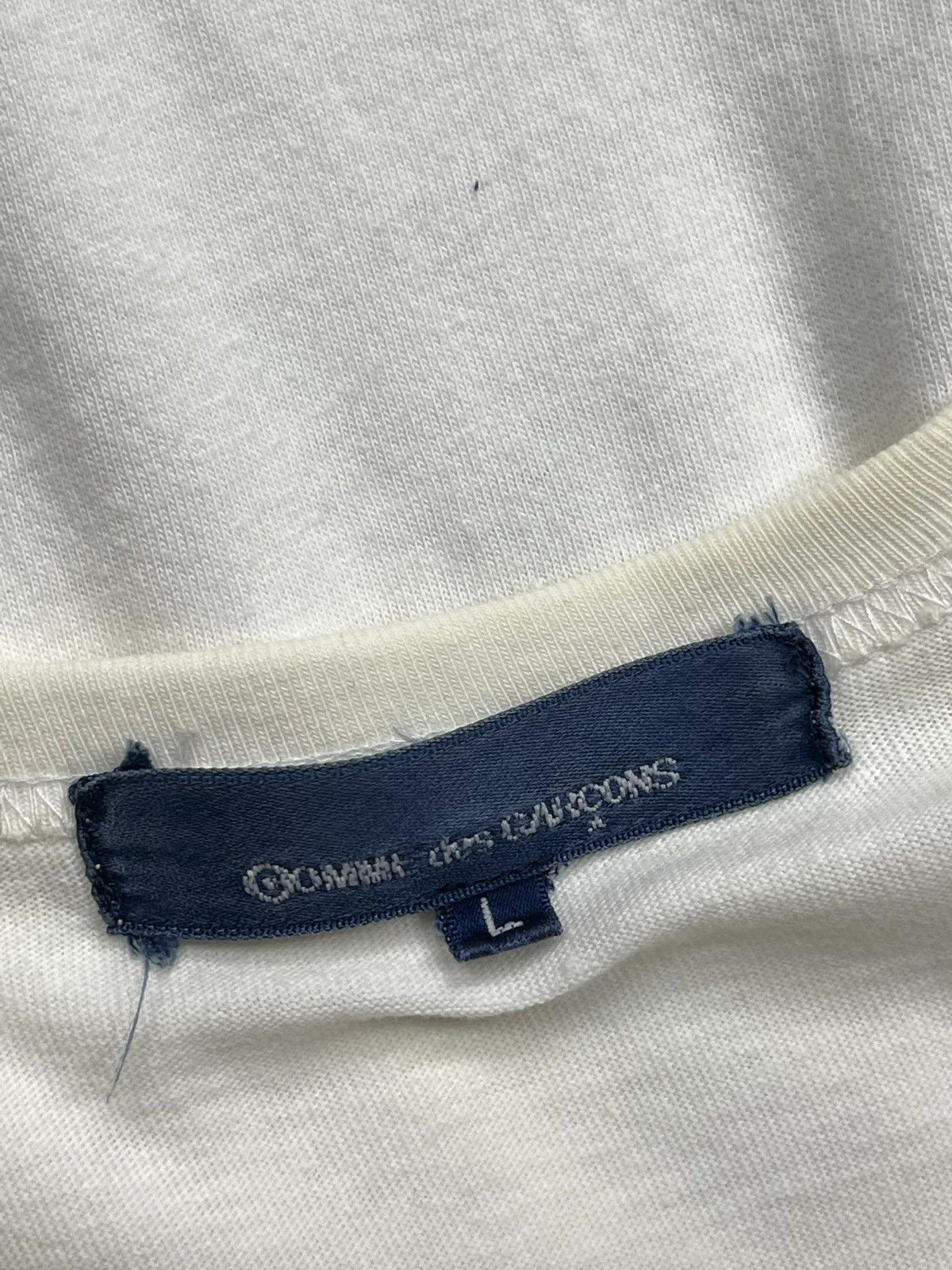 Comme des Garcons × Designer × Japanese Brand AD2012 Comme Des Garcons Logo Short Sleeve Tee Size US L / EU 52-54 / 3 - 14 Thumbnail