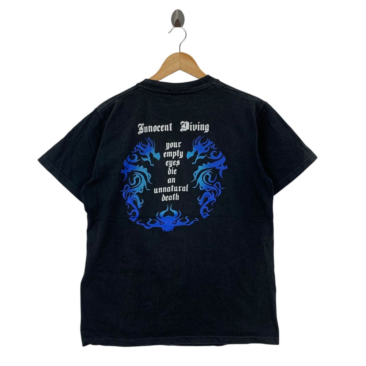 Vintage Vintage 90s ZOWIE INNOCENT DIVING Usa Dragon Animal Tshirt Size US M / EU 48-50 / 2 - 3 Thumbnail