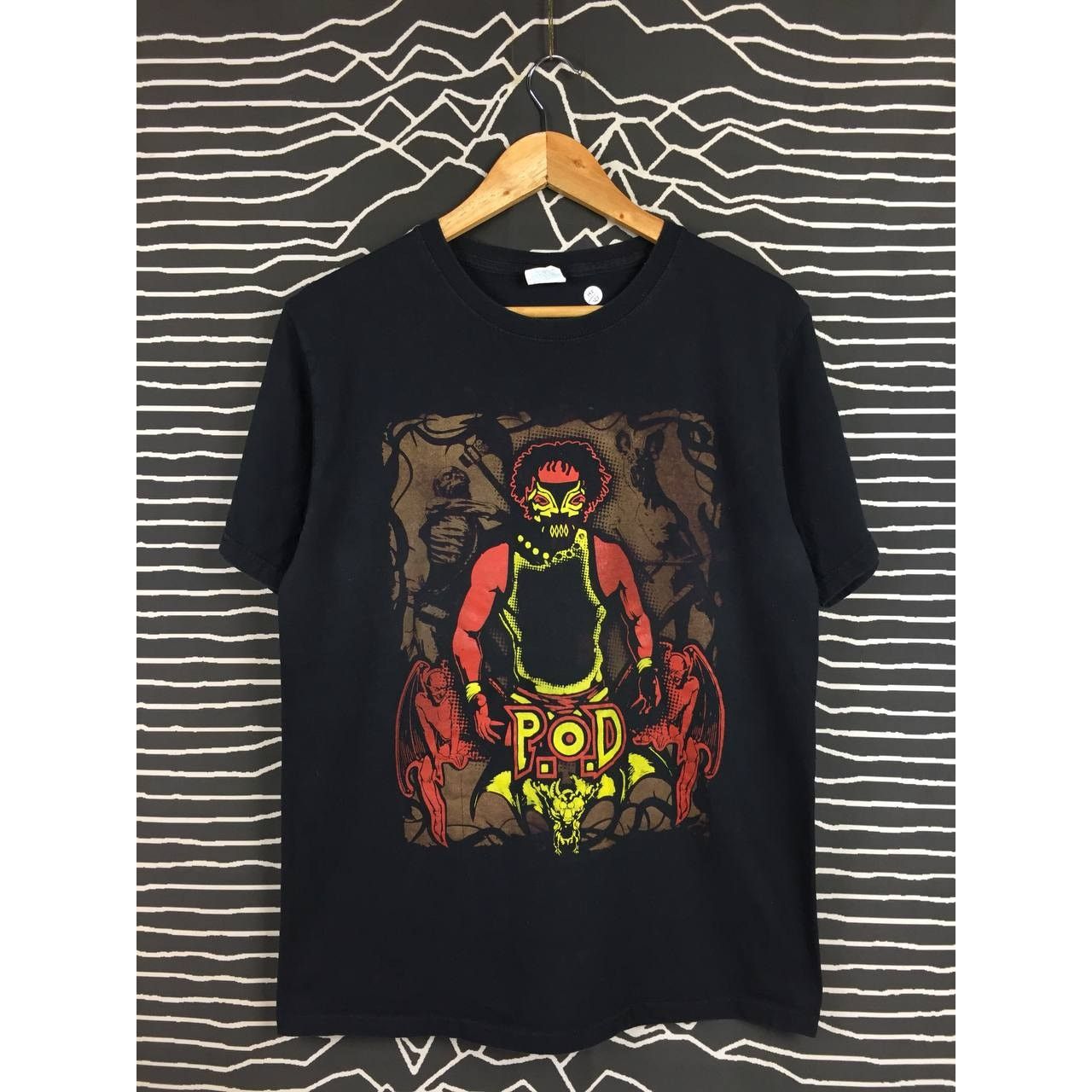 Mexicana × Vintage × WWE Vtg Mexican Wrestlers Prince Of Darkness P.O.D Wrestling Tee Size US M / EU 48-50 / 2 - 1 Thumbnail