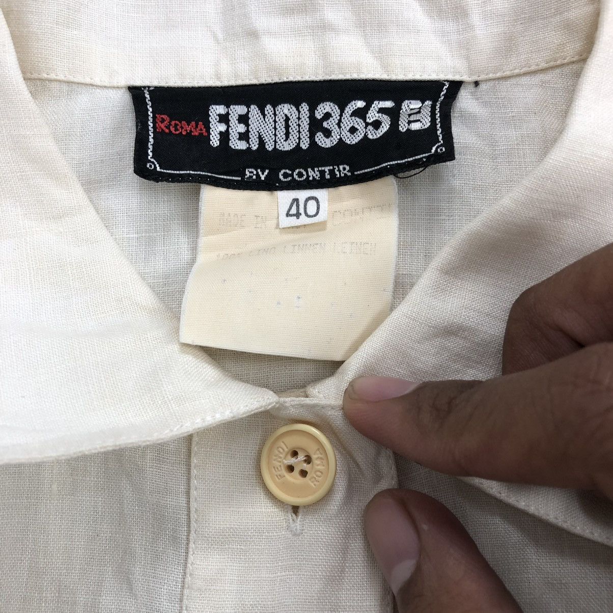 Fendi 90s Vintage Fendi 365 Roma 2 Pocket Button Shirt Luxury Size US M / EU 48-50 / 2 - 7 Thumbnail