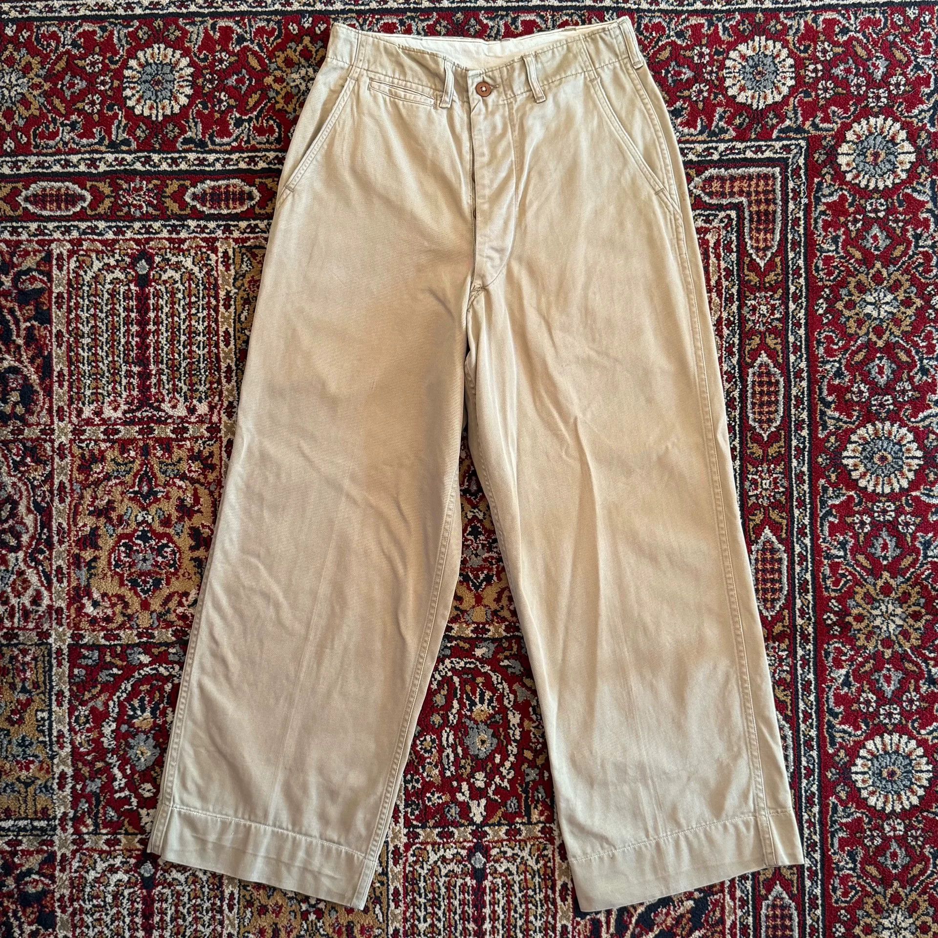 Vintage Vintage 50s US Army Chino Pants Size US 26 / EU 42 - 1 Thumbnail