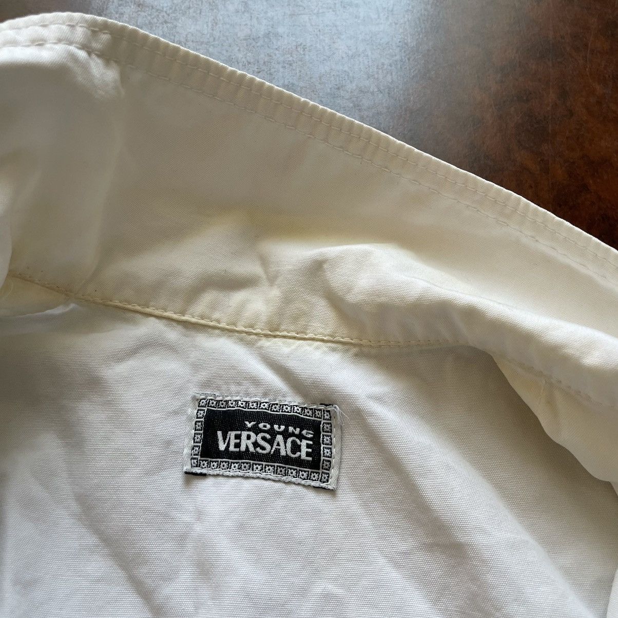 If Six Was Nine × Versace Versace 90s vest white jacket old money luxury Italy Size XS / US 0-2 / IT 36-38 - 3 Thumbnail