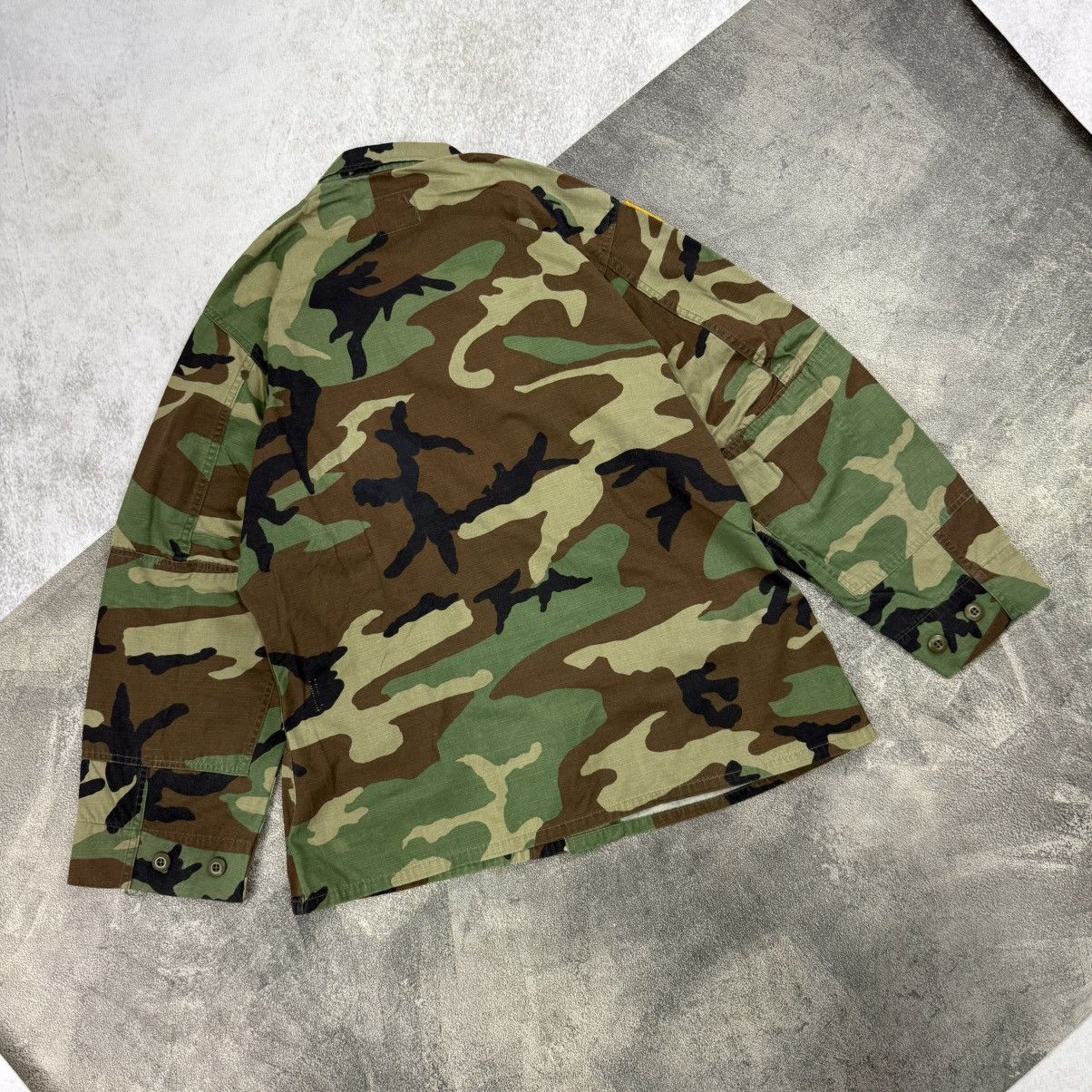 Vintage Vintage US ARMY BDU woodland jacket camouflage ripstop weath Size US XL / EU 56 / 4 - 4 Thumbnail