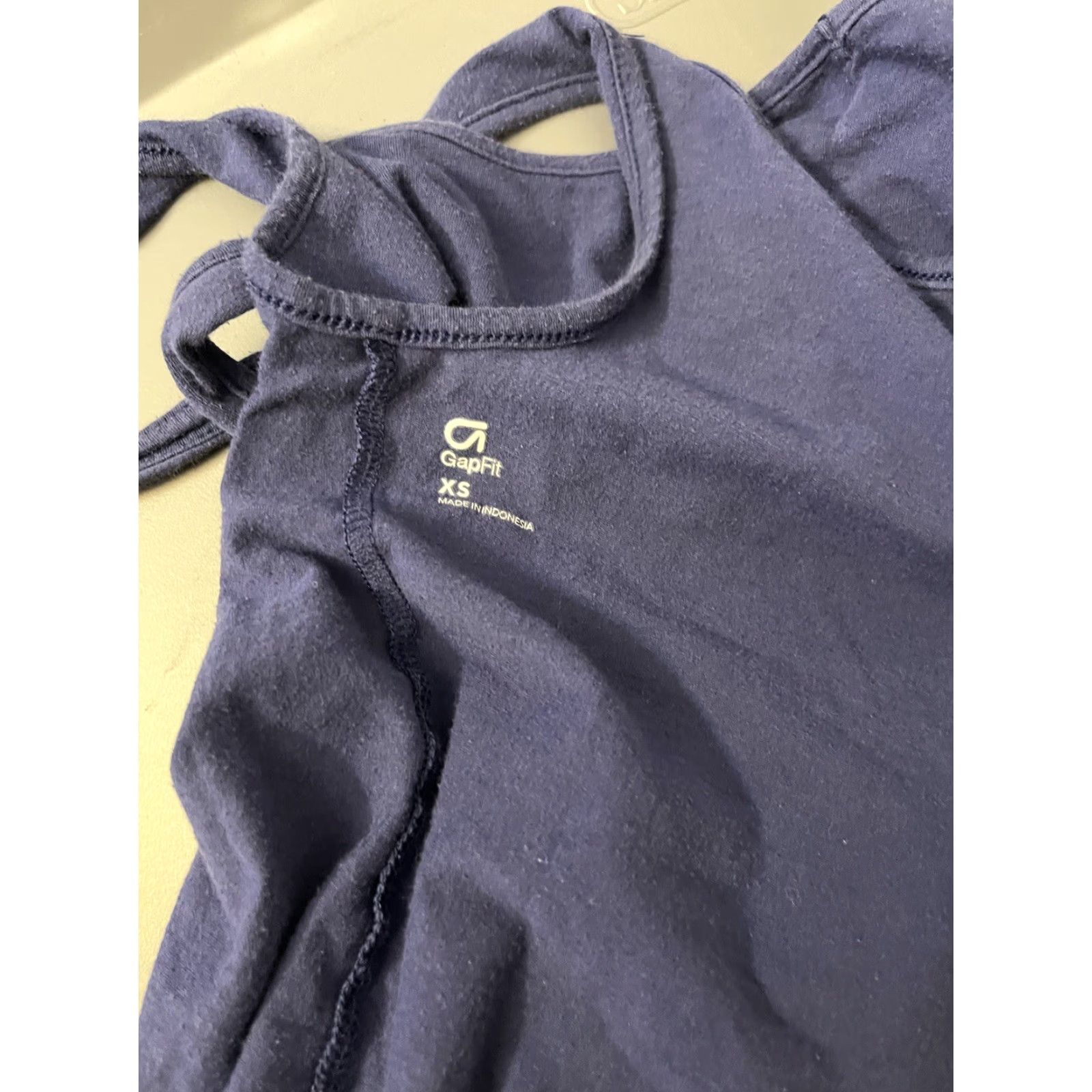 Gap Gap Fit Tank GapFit Breathe Solid Tank Athletic Top Navy XS Women Tank Pullover Back Open All Seasons Activewear Womens XS Navy Blue Gap Gapfit Size XS / US 0-2 / IT 36-38 - 3 Thumbnail