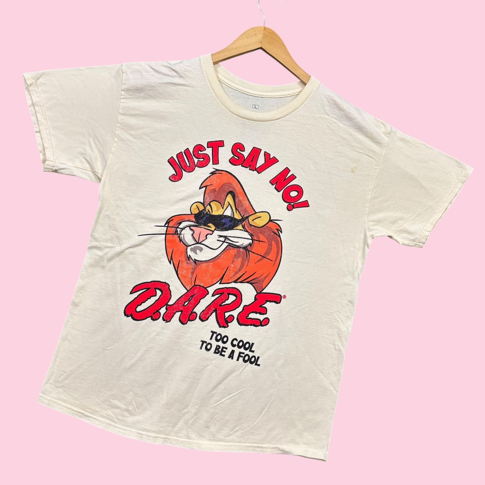 Other Just Say No D.A.R.E. Too Cool To Be A Fool Tee L Size US L / EU 52-54 / 3 - 3 Thumbnail