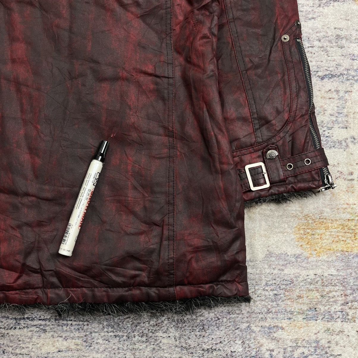 If Six Was Nine Berning sho red blood trim fur coat jacket vkei style Size US L / EU 52-54 / 3 - 13 Thumbnail