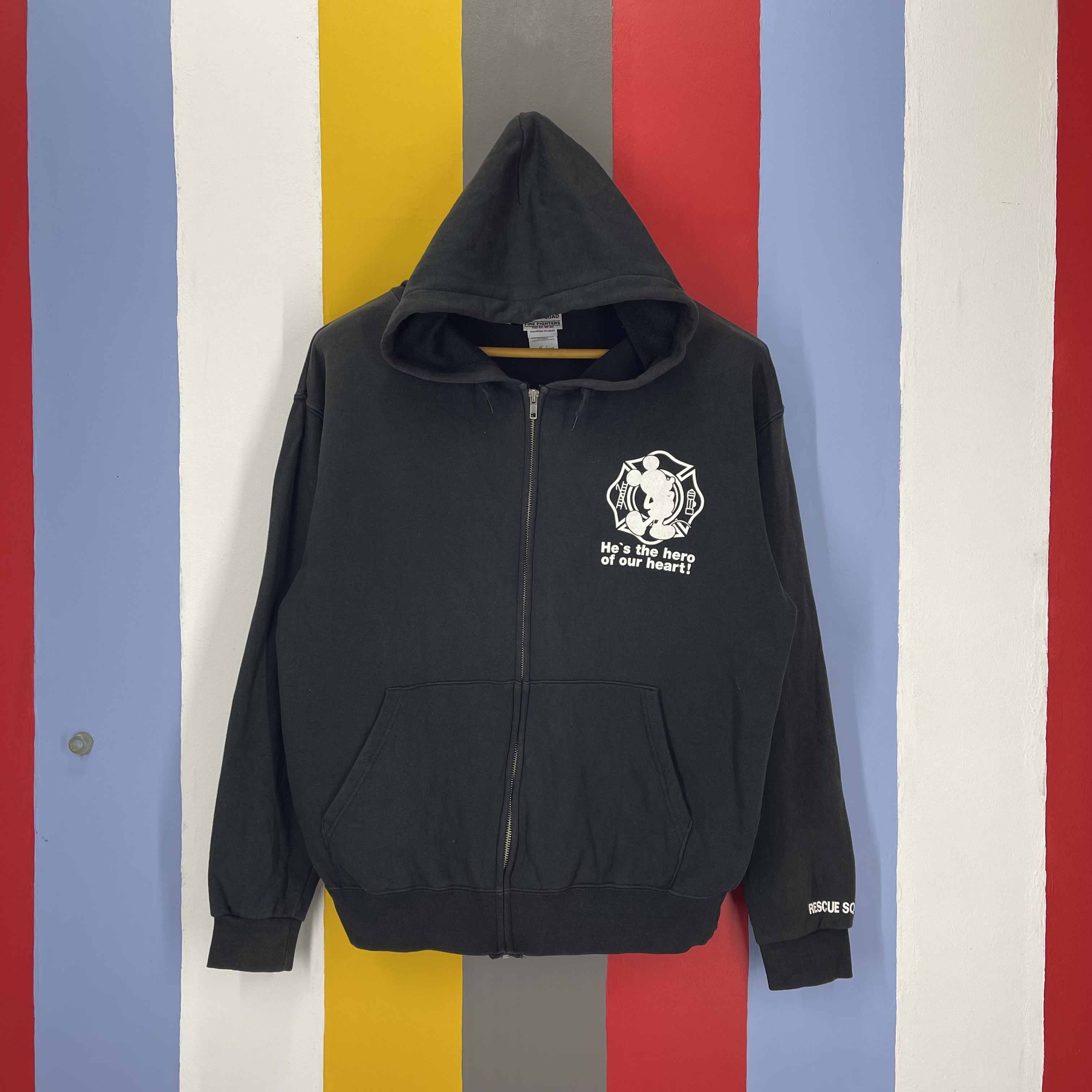 Disney MICKEY MOUSE x RESQUE SQUAD Zipper Hoodie #2053/15 Size US M / EU 48-50 / 2 - 3 Thumbnail