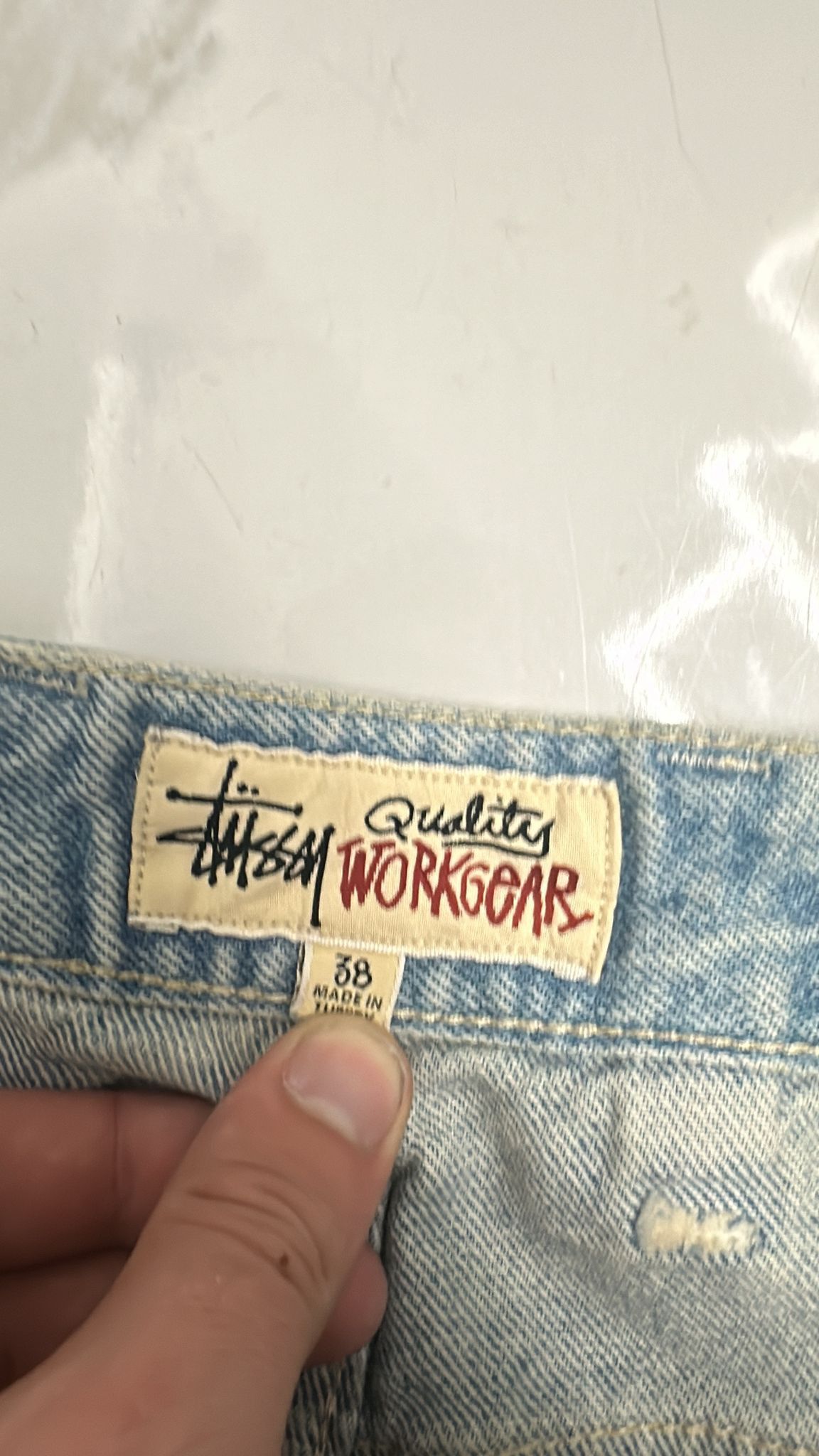 Stussy × Vintage Stussy Double Knee Work Pant Light Blue Size 38 Size US 38 / EU 54 - 6 Thumbnail