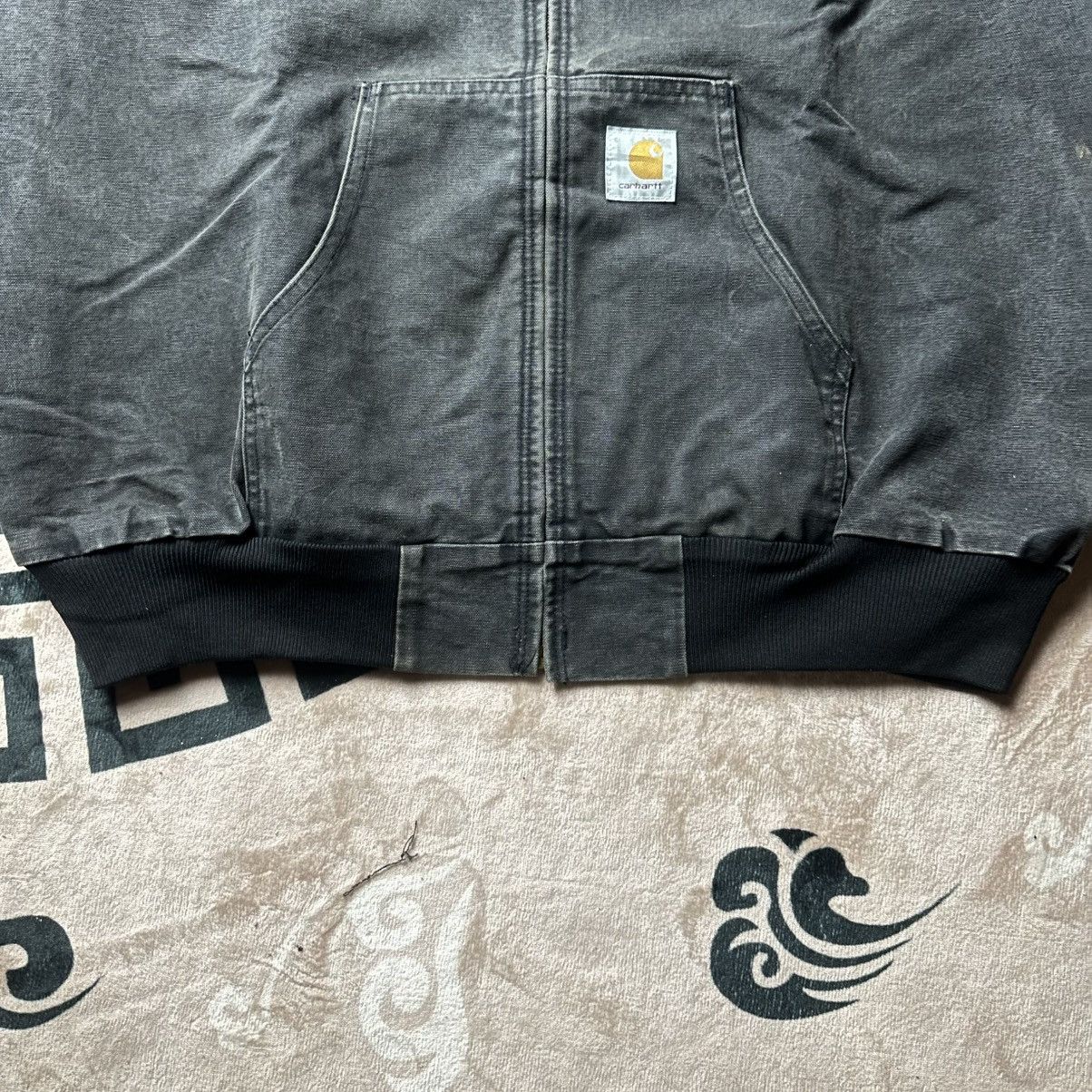 Carhartt Vintage Carhartt Hooded Jacket Faded Black Size US XXL / EU 58 / 5 - 5 Thumbnail