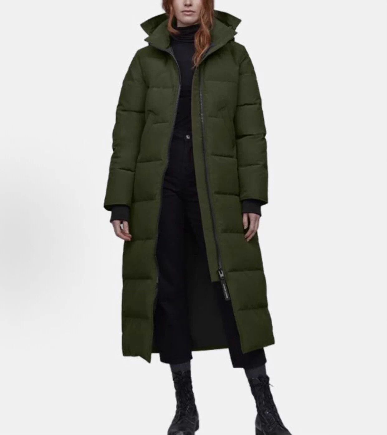 Canada Goose Canada Goose Mystique women's S green long coat red logo Size S / US 4 / IT 40 - 2 Thumbnail