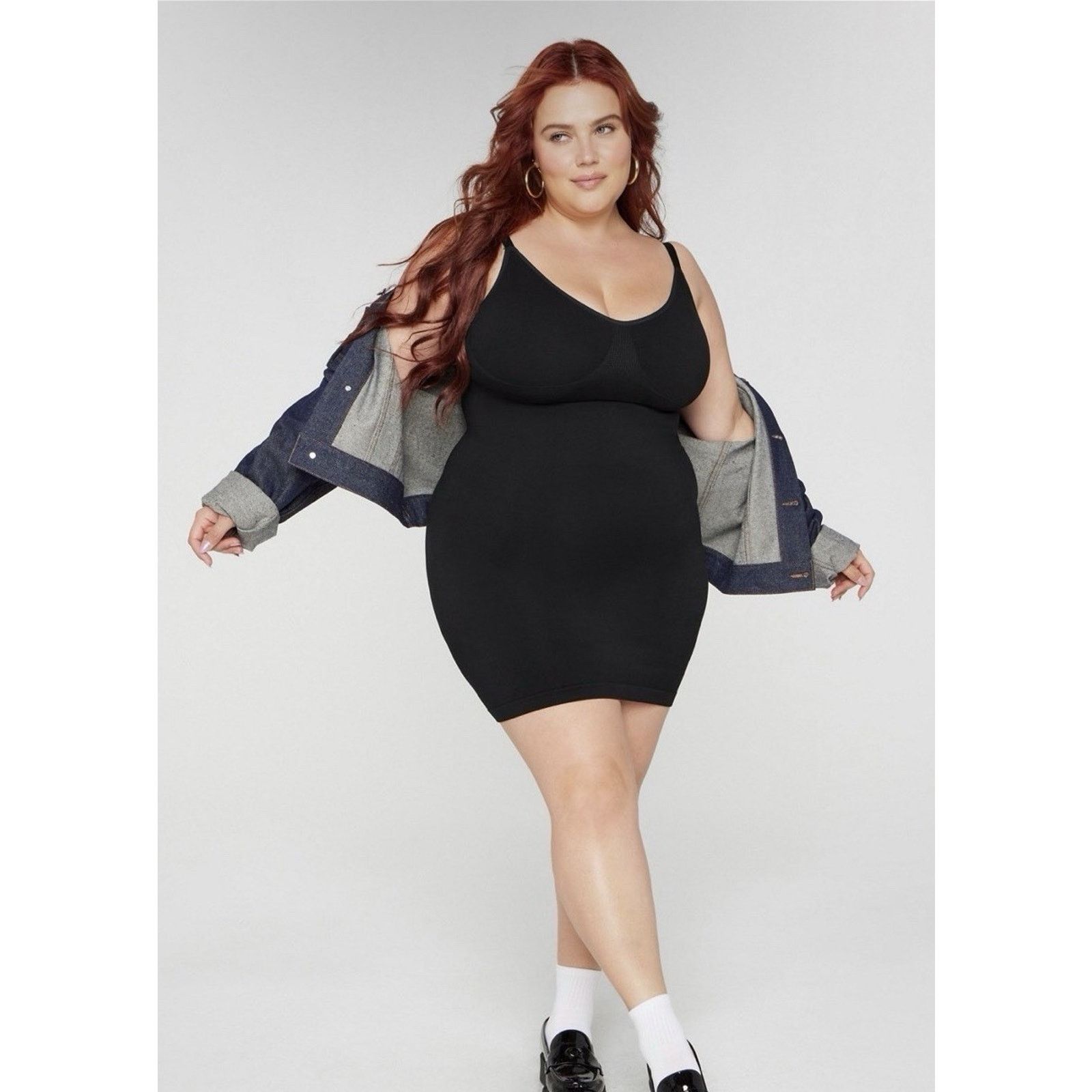 Fabletics Fabletics Smooth As Hell Black Shaping Mini Dress Size 1XL Size XL / US 12-14 / IT 48-50 - 4 Thumbnail