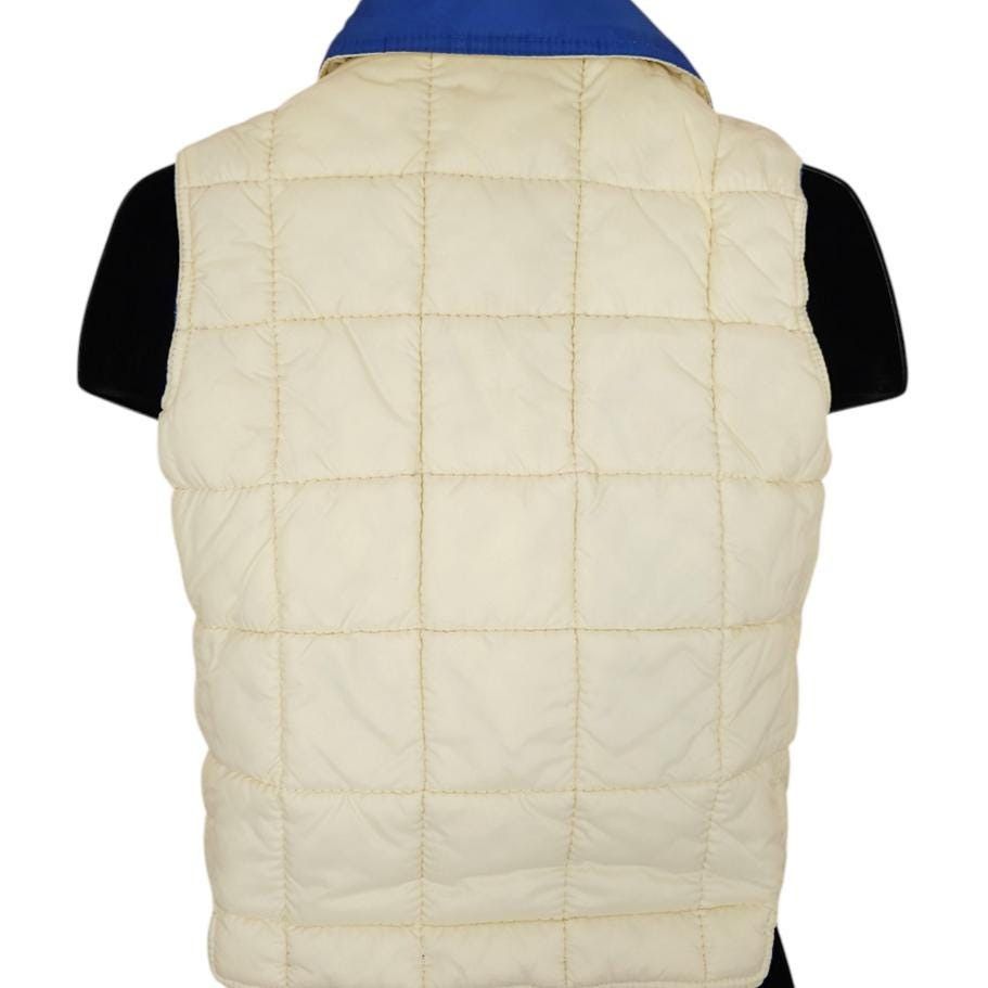 Vintage Vintage Puffer Vest Womens Size Small Blue White 50s Size S / US 4 / IT 40 - 5 Thumbnail
