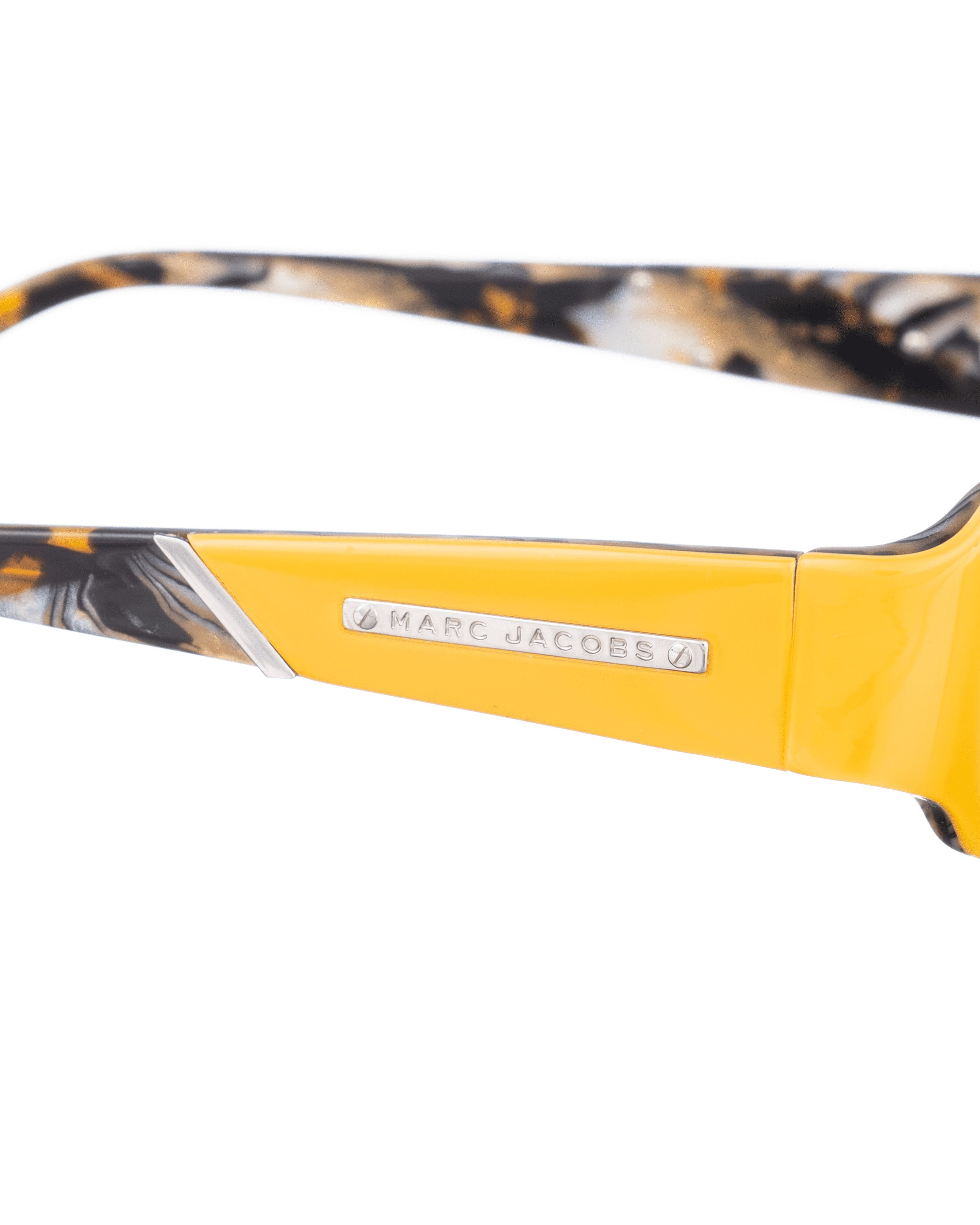 Marc Jacobs Marc Jacobs 00s Yellow and Abstract Pattern Glasses Size ONE SIZE - 2 Thumbnail