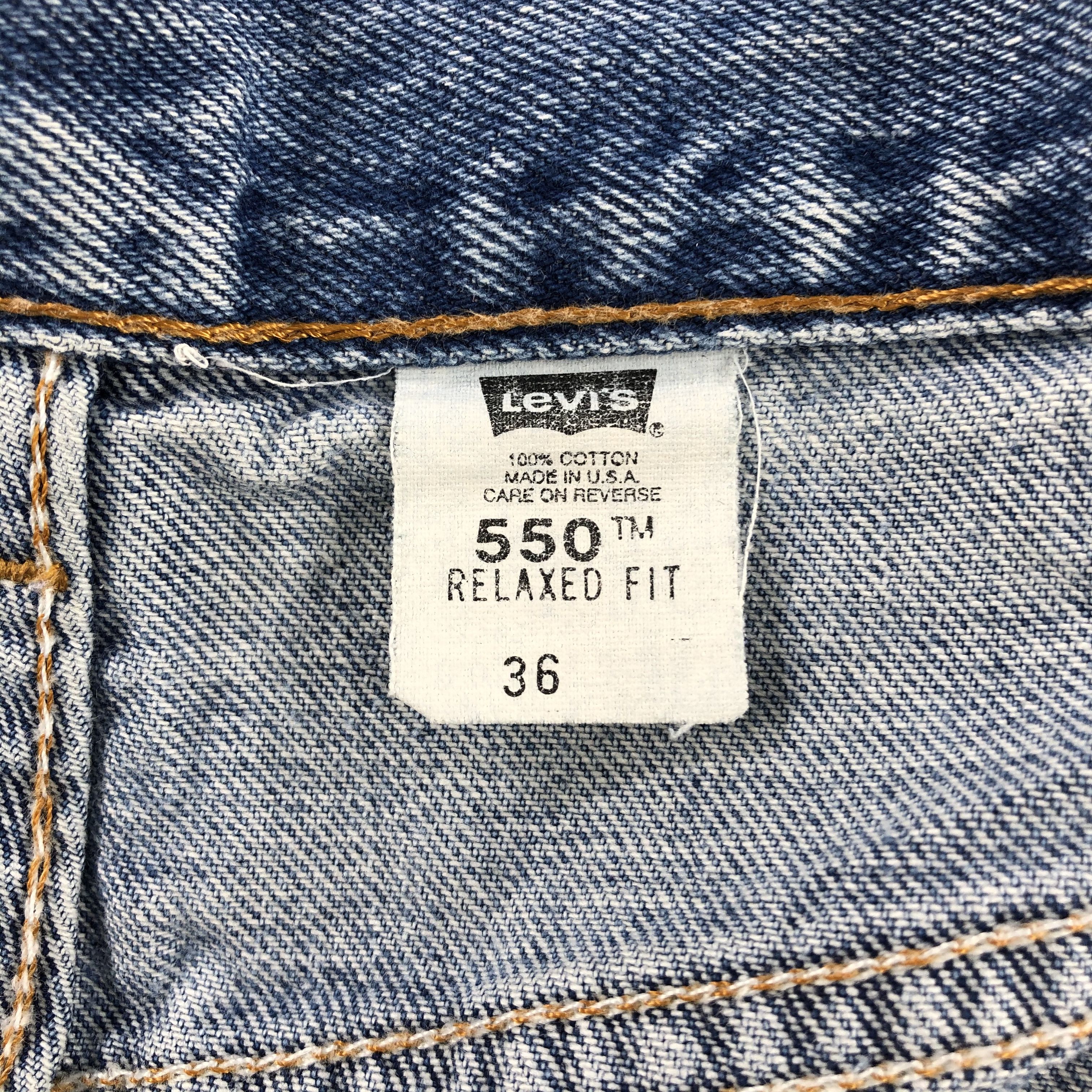 Levi's × Vintage Vintage 90s Blue Wash Levis 550 Jeans-JM2062 Size US 36 / EU 52 - 9 Thumbnail