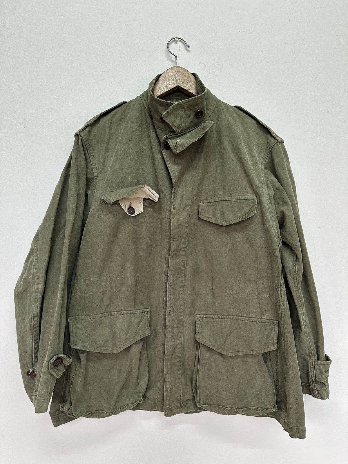 Vintage True Vintage Circa 50s France Armee OG Military Jacket Size US L / EU 52-54 / 3 - 3 Thumbnail