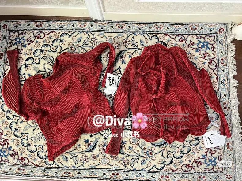 Issey Miyake Issey Miyake Red Bud Coat Size S / US 4 / IT 40 - 6 Thumbnail