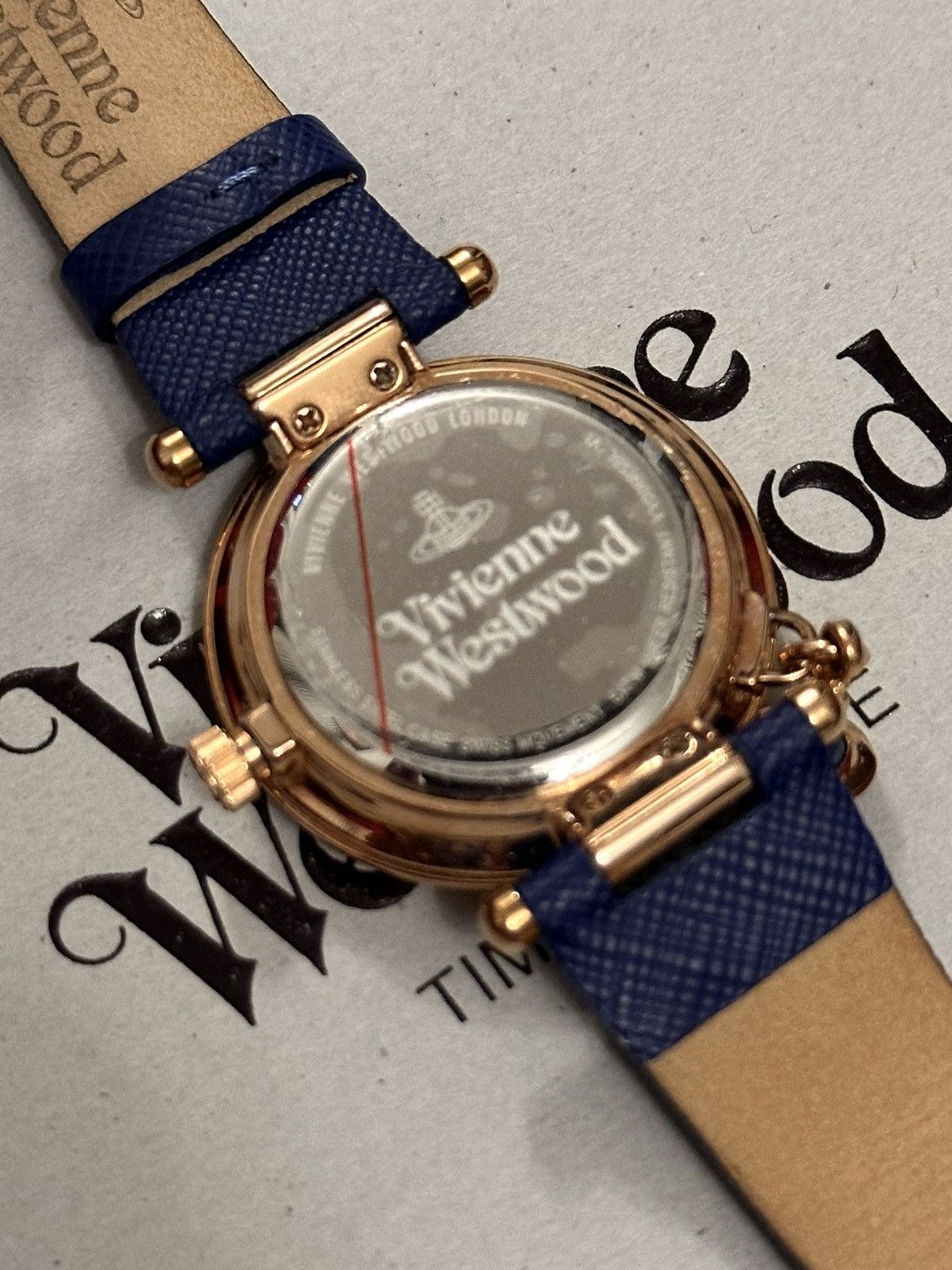 Vintage Vivienne Westwood ORB-POP Navy/Pink-Gold Watch Size ONE SIZE - 6 Thumbnail