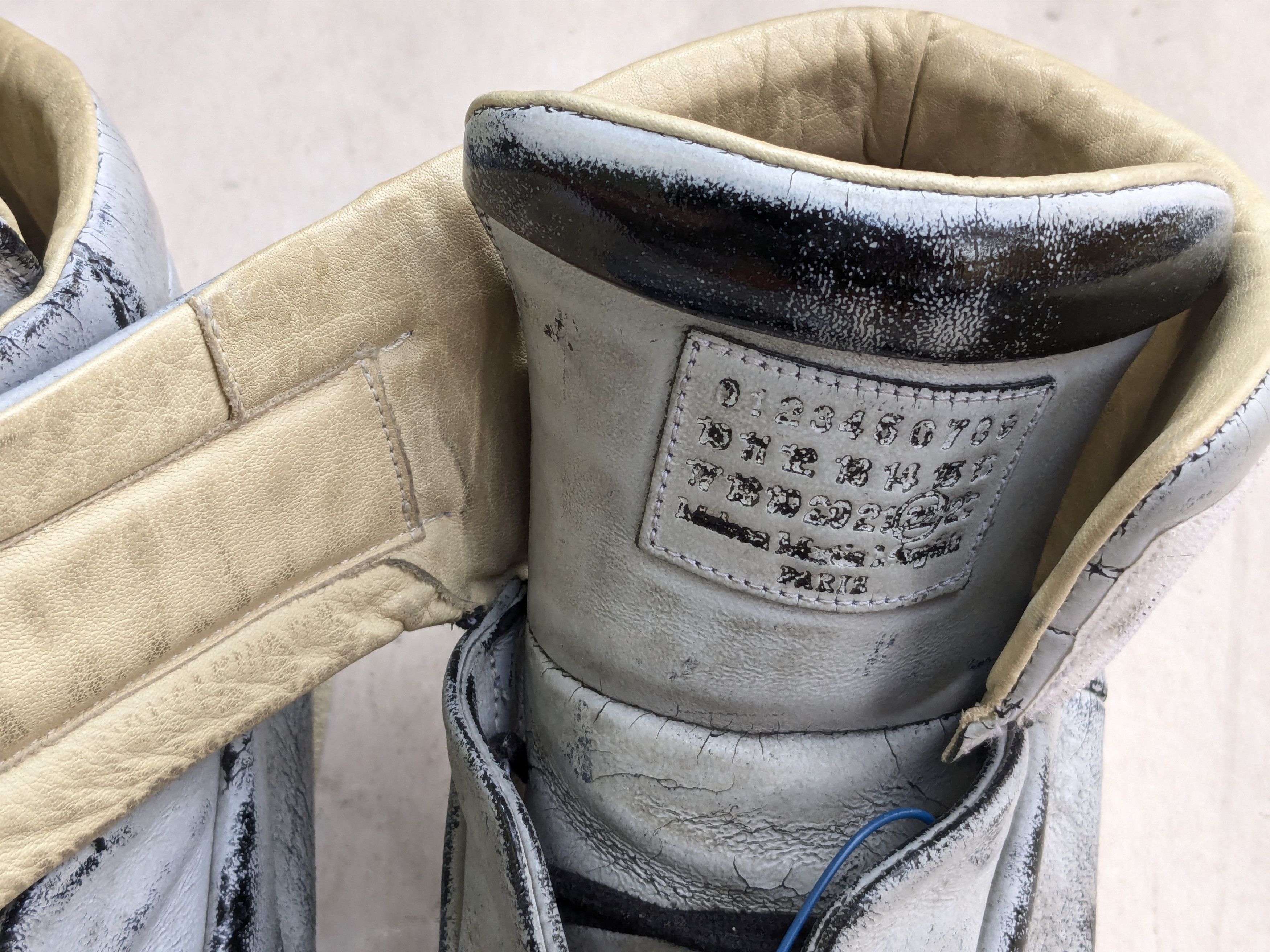 Maison Margiela Maison Margiela Future White 13 46 High Tops Leather Size US 13 / EU 46 - 3 Thumbnail