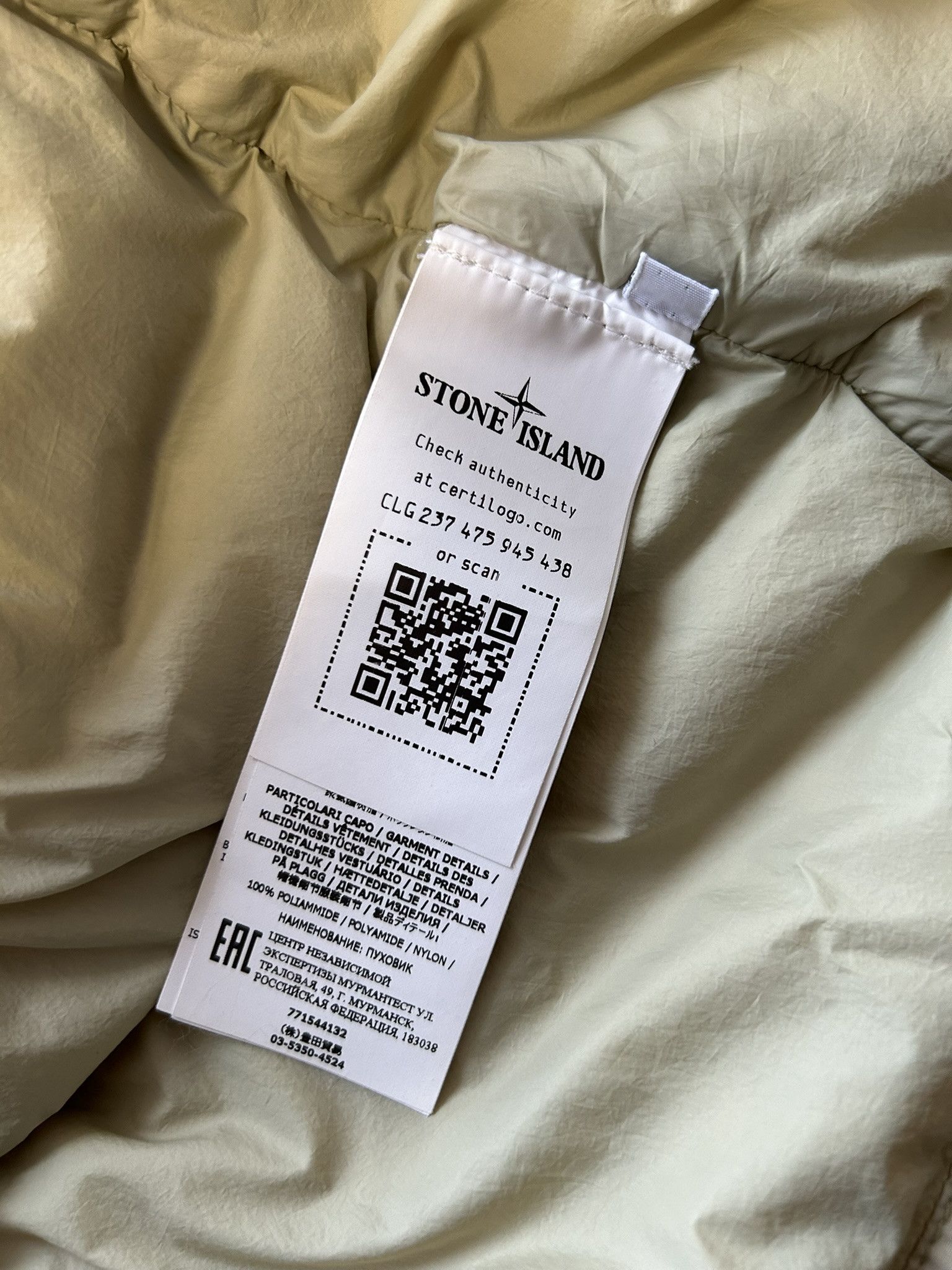 Stone Island Stone island naslan light watro down-tc puffer jacket Size US L / EU 52-54 / 3 - 19 Thumbnail