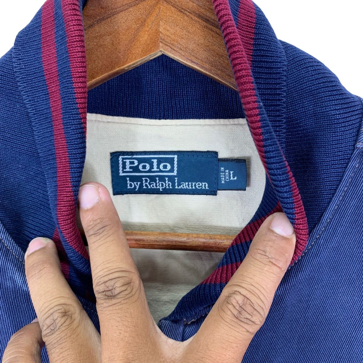 Polo Ralph Lauren × RRL Ralph Lauren × Ralph Lauren VINTAGE 90S POLO RALPH LAUREN BOMBER ZIPPER JACKET Size US L / EU 52-54 / 3 - 5 Thumbnail