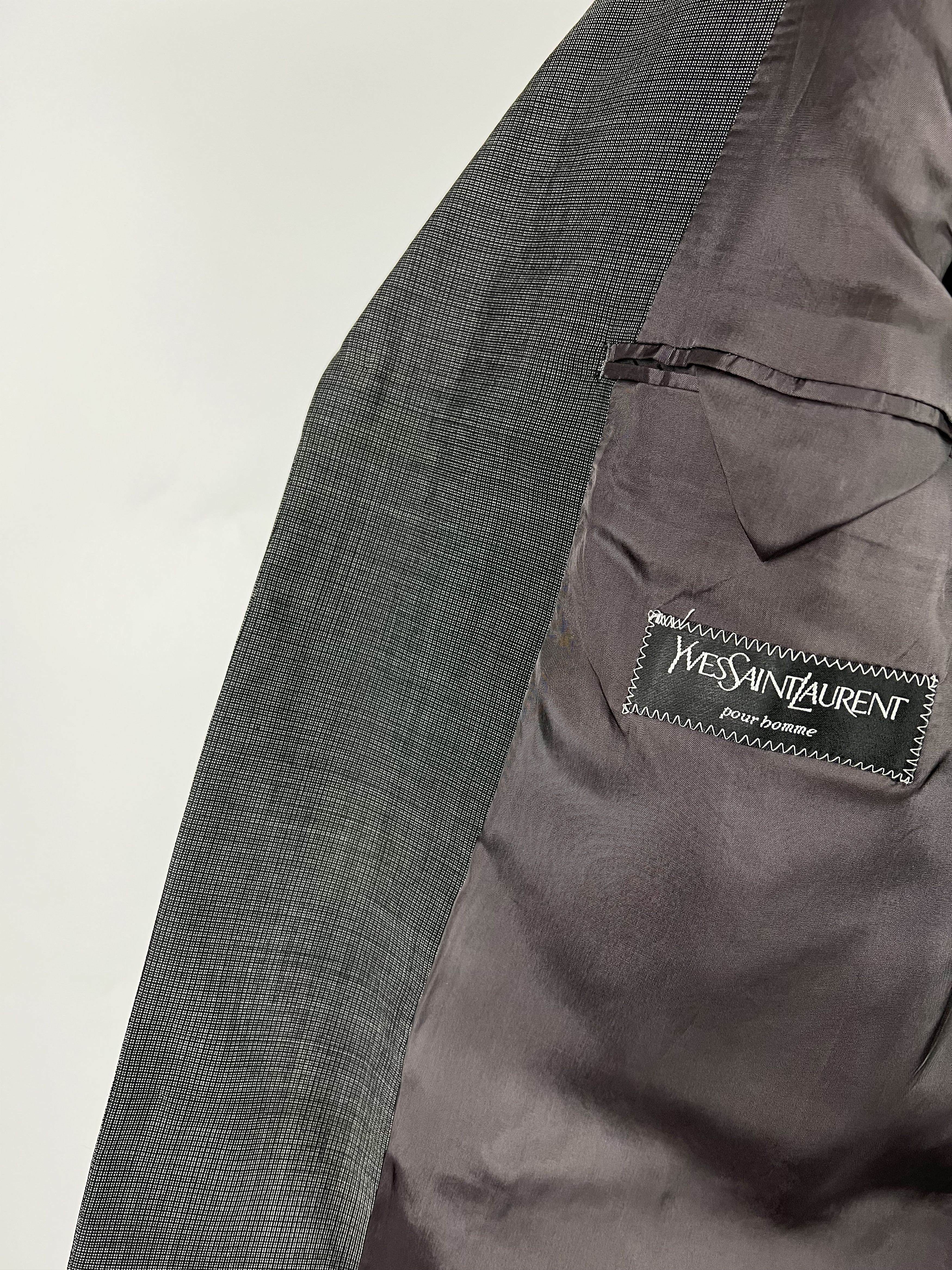 Vintage × Yves Saint Laurent Vintage Yves Saint Laurent Three Buttons Wool Blazer Size 50 Size 50R - 10 Thumbnail