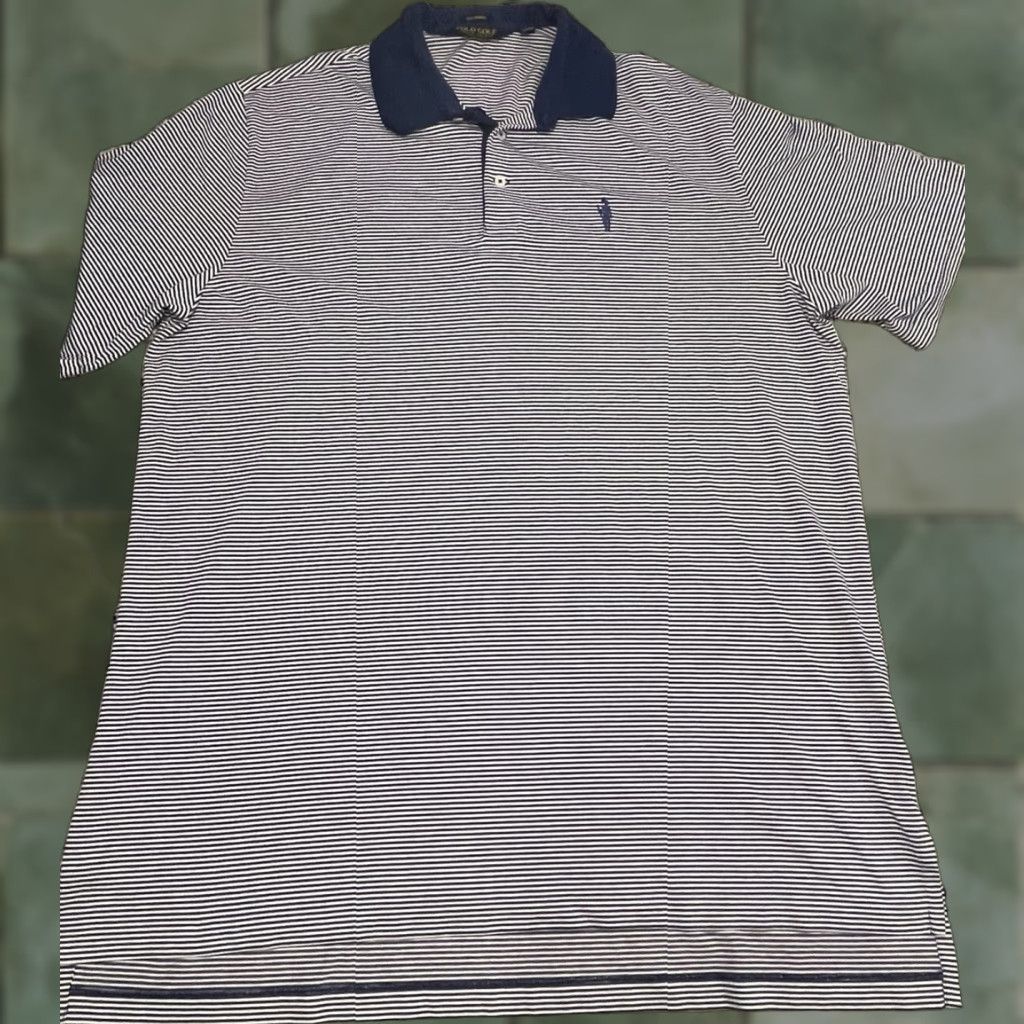 Polo Ralph Lauren Polo Golf Ralph Lauren Performance Shirt Mens XL Blue Striped Size US XL / EU 56 / 4 - 1 Thumbnail
