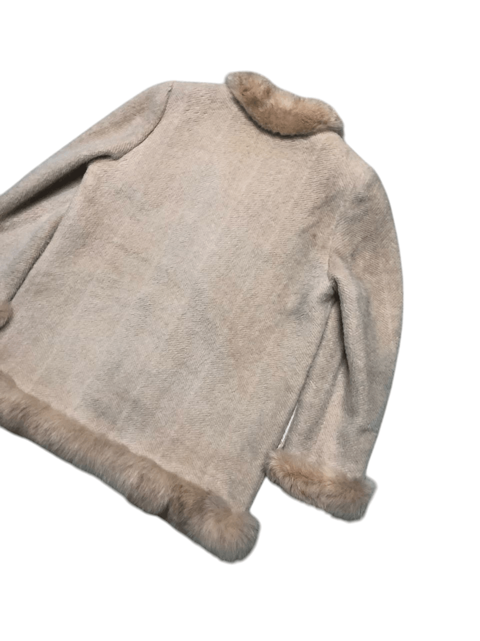 Japanese Brand VINTAGE RICHEROBE WOOL FUR COAT RARE DESIGNER Size M / US 6-8 / IT 42-44 - 7 Thumbnail