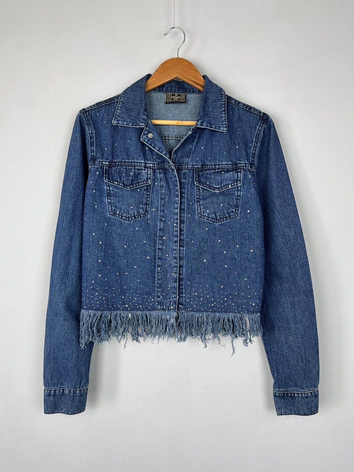 Fendi Go-To Jacket In Blue Jacquard Denim | Grailed