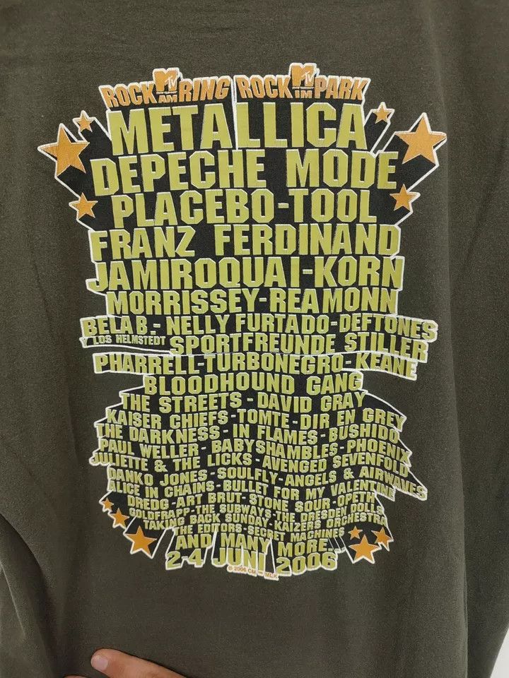 Vintage Rock im Park MTV 2006, Metallica, Depeche Mode Size US L / EU 52-54 / 3 - 4 Thumbnail