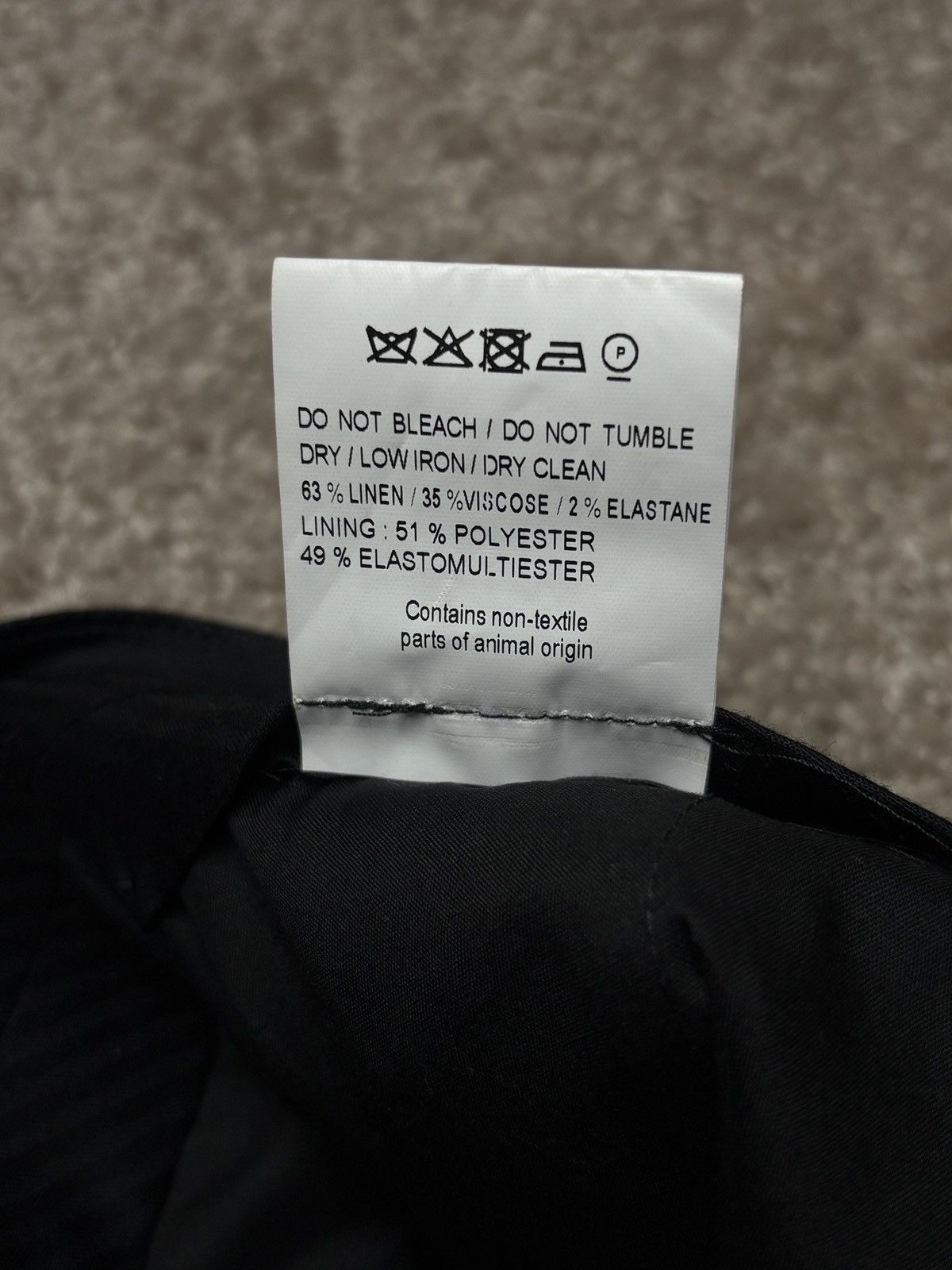 Jacquemus Jacquemus „le gadjo” black linen blend pants trousers Size US 34 / EU 50 - 11 Thumbnail