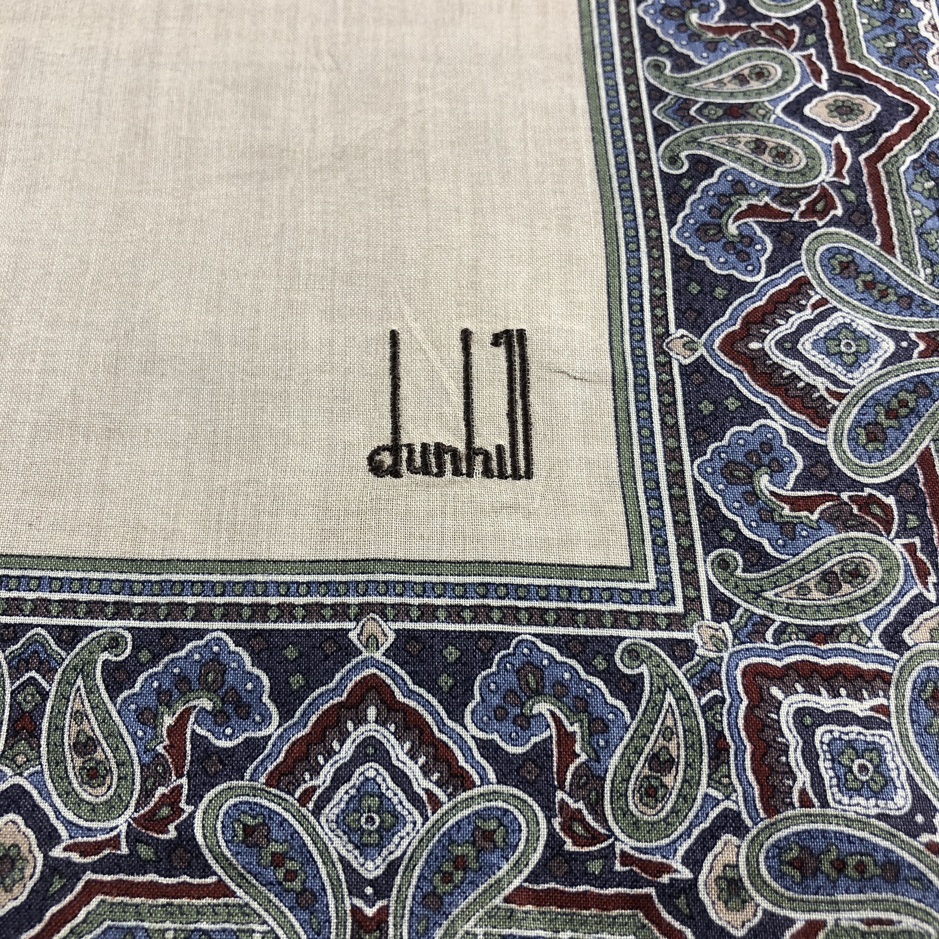 Alfred Dunhill × Vintage Dunhill Handkerchief Neckerchief Bandana H2678 Size ONE SIZE - 4 Thumbnail