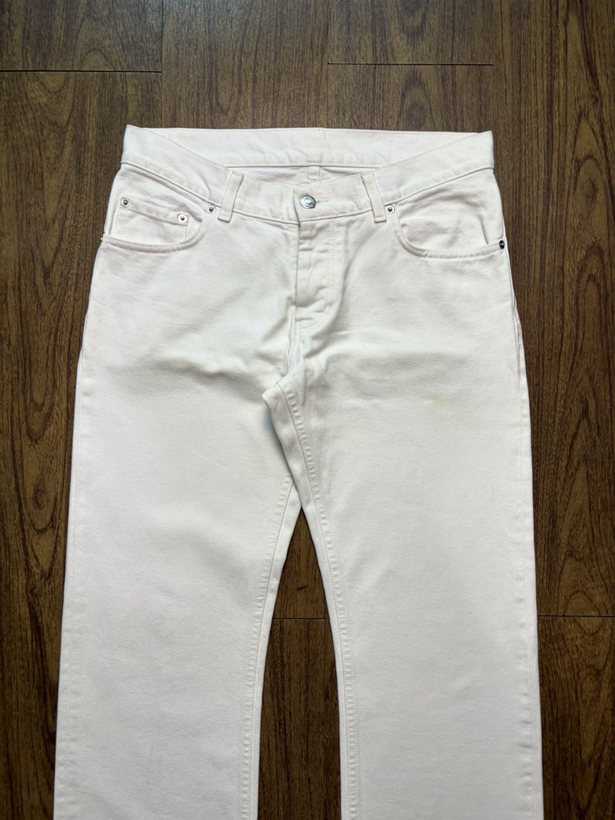 Helmut Lang FREE TAX! Vintage Raw Hem Boot Cut Contour Fit Jeans Size US 30 / EU 46 - 2 Thumbnail