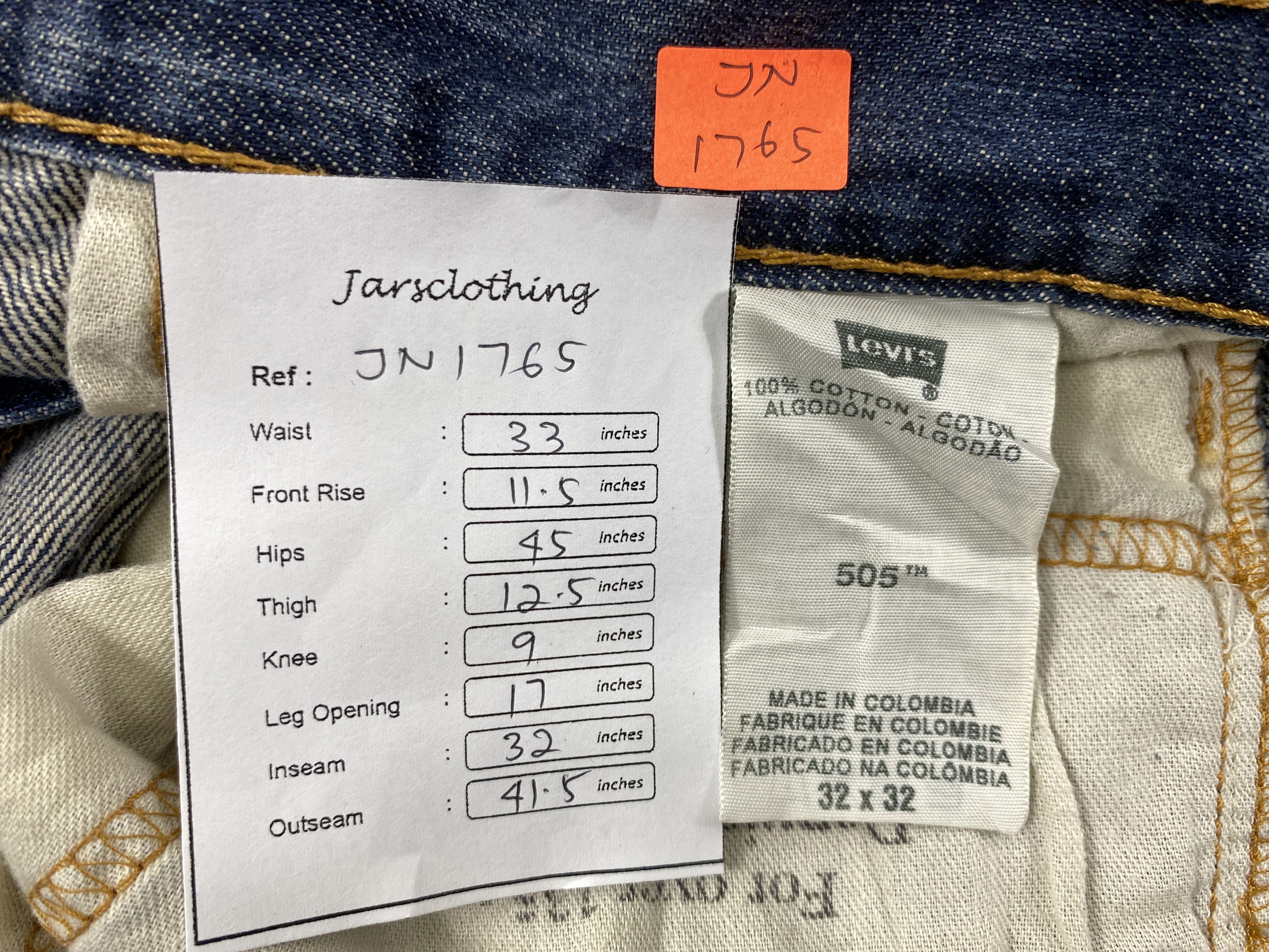 Levi's Distressed Blue Vintage Levi's 511 33x32 Denim -JN1765 Size US 33 - 8 Thumbnail