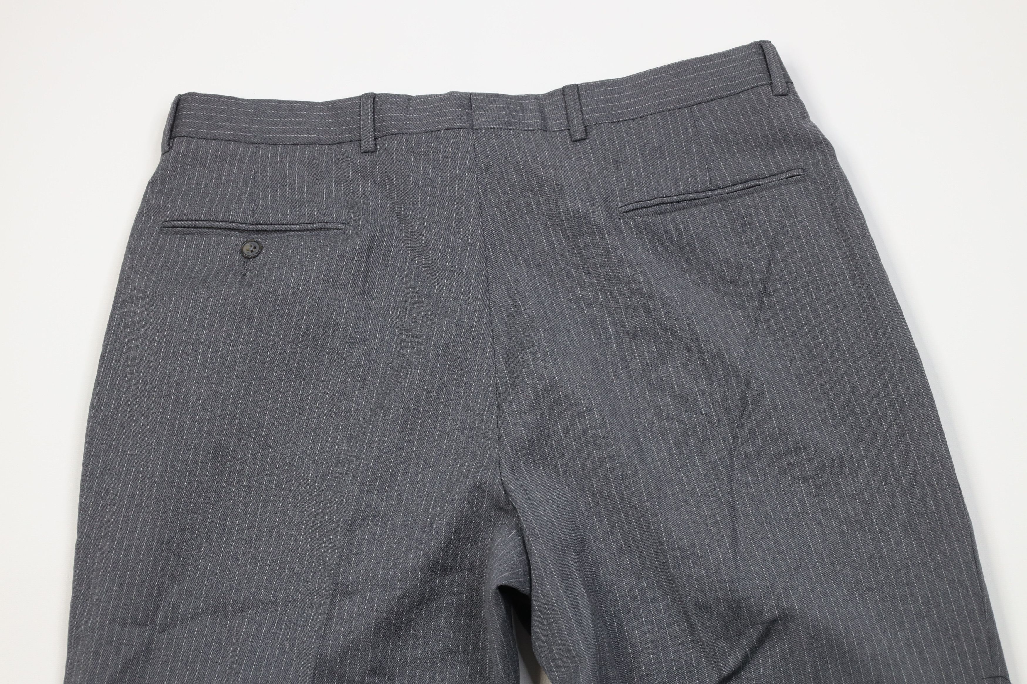 Tommy Hilfiger Vintage 90s Tommy Hilfiger Pinstriped Wide Leg Chino Pants Size US 36 / EU 52 - 9 Thumbnail