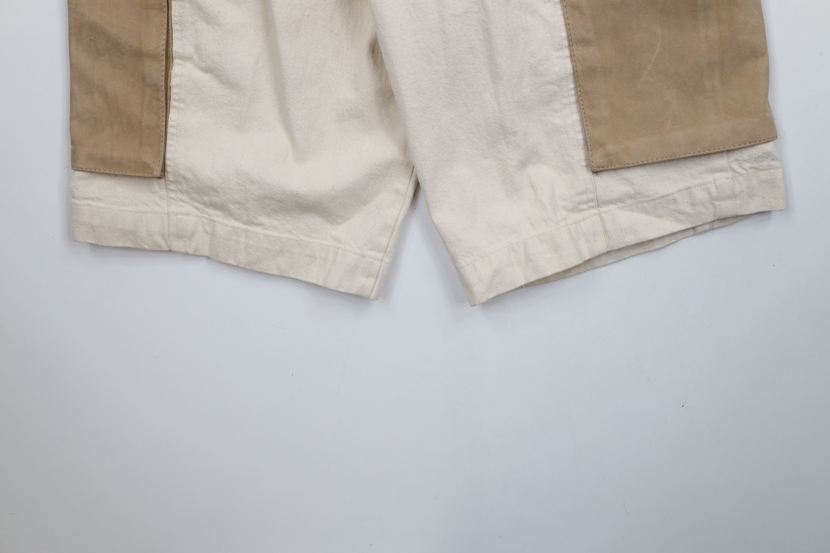 Vintage Deadstock Vintage 90s Streetwear Skateboard Leather Shorts Size US 31 - 15 Thumbnail
