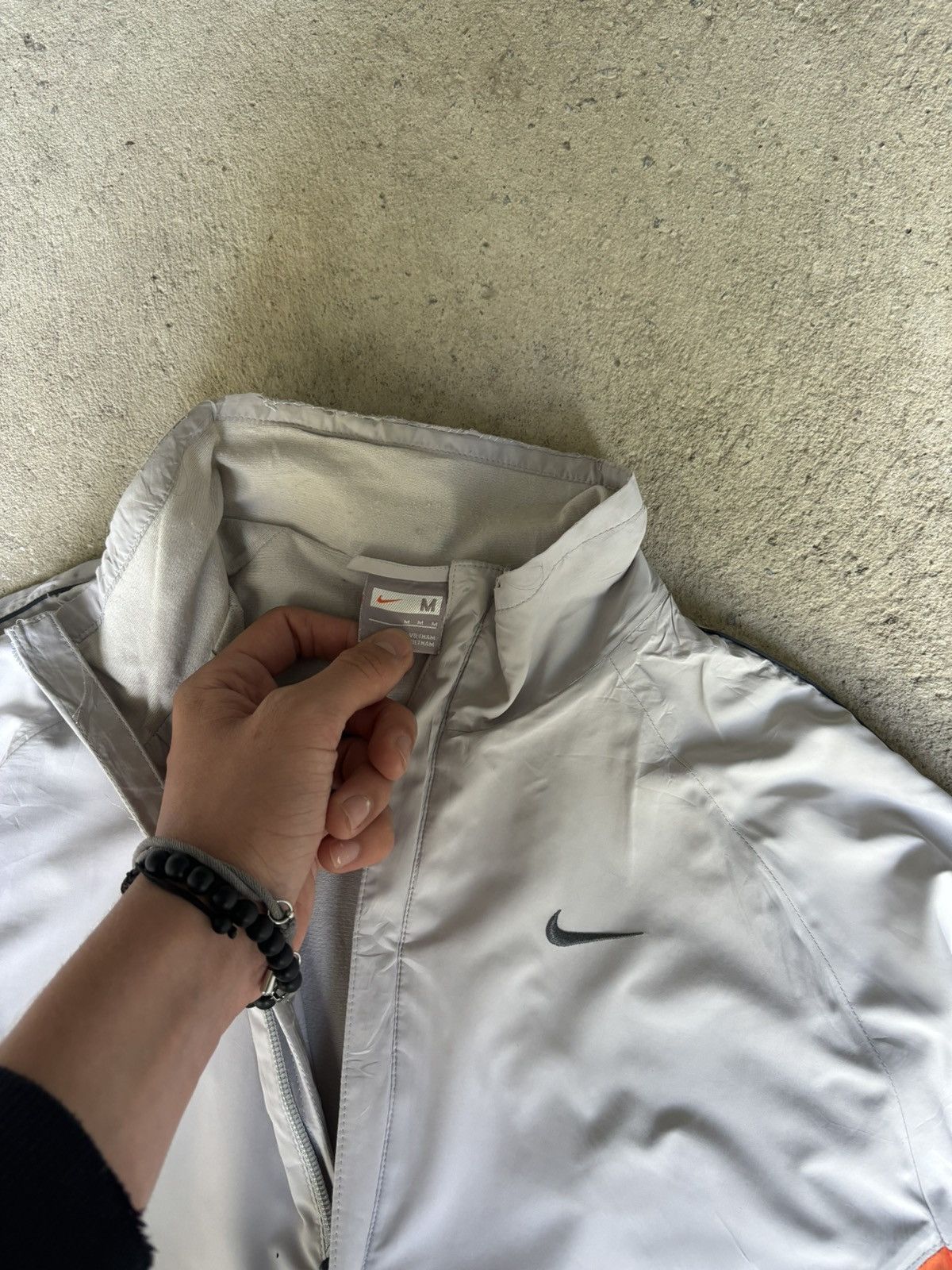 Nike × Vintage Nike Vintage y2k Jacket swoosh ⭐️RARE⭐️ gray M Size US M / EU 48-50 / 2 - 4 Thumbnail