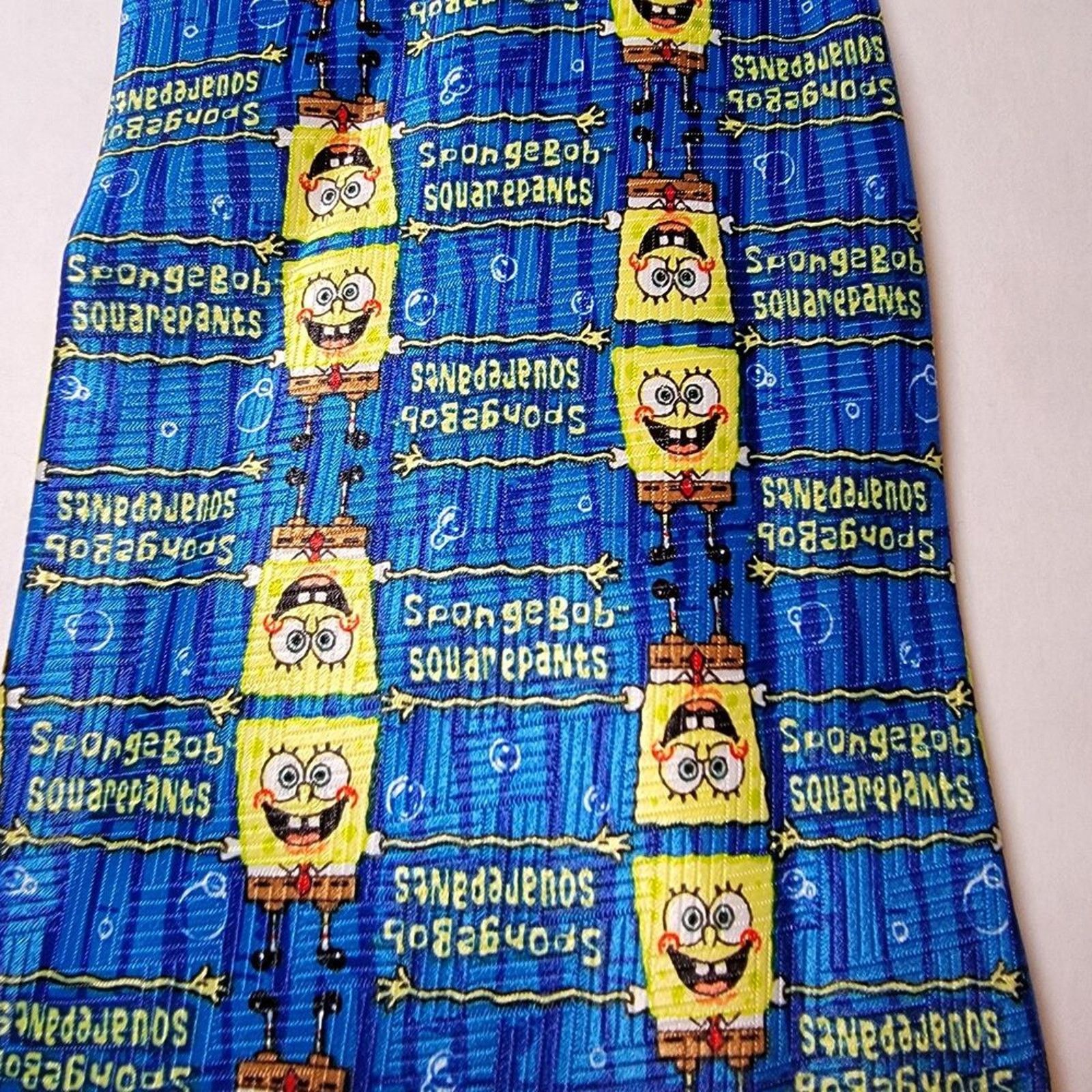 Nickelodeon Nickelodeon Tie Navy Blue Sponge Bob Square Pants Size ONE SIZE - 1 Thumbnail