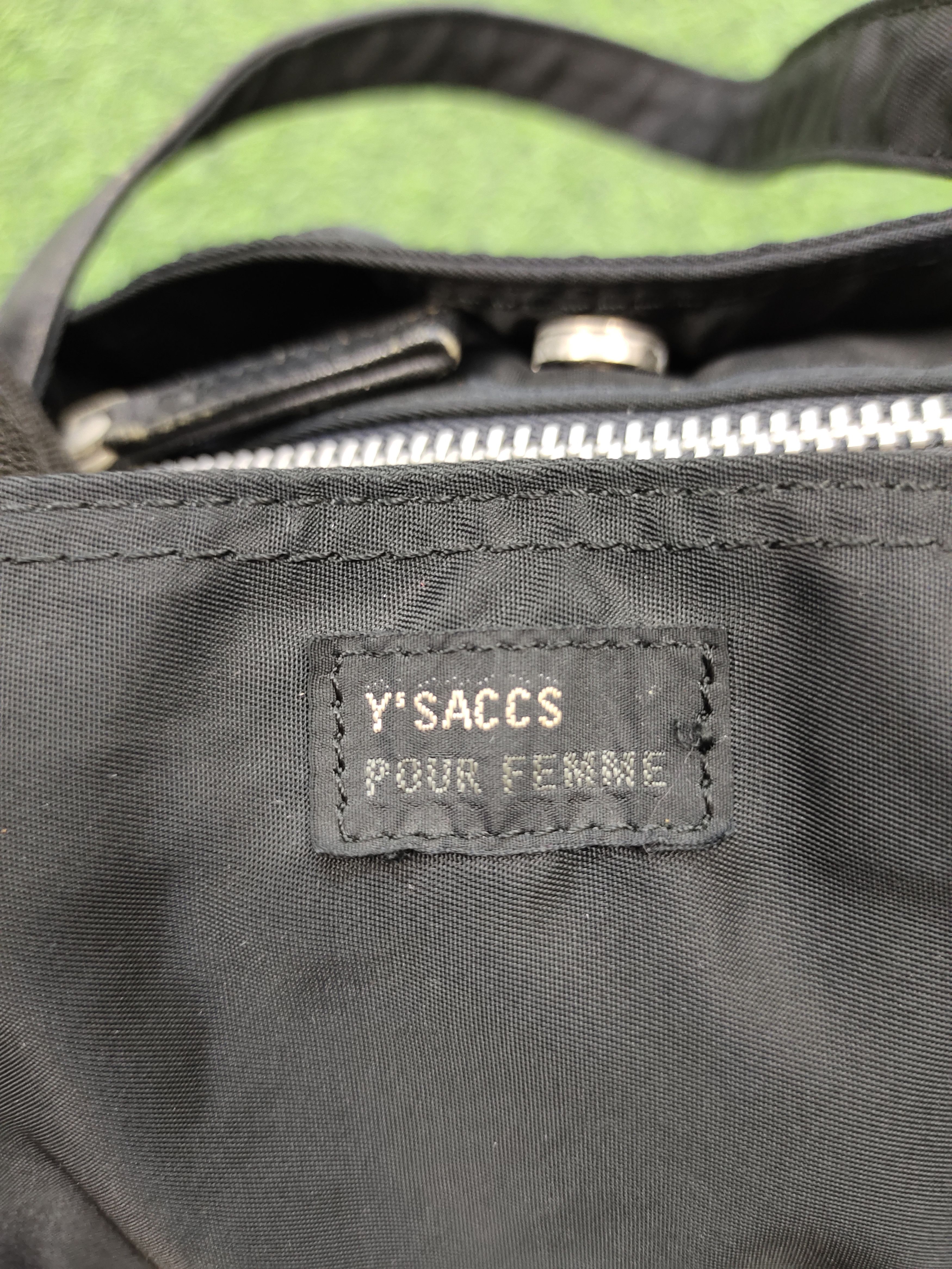 Yohji Yamamoto Ysaccs Pour Femme Yohji Yamamoto Nylon Leather Tote Bag Size ONE SIZE - 6 Thumbnail