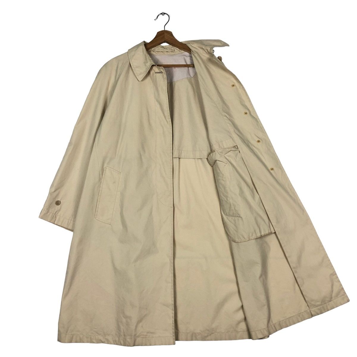 Bally × Designer 🔥VINTAGE LONG JACKET BALLY MADE IN ITALY DOUBLE COLLAR Size US M / EU 48-50 / 2 - 12 Thumbnail