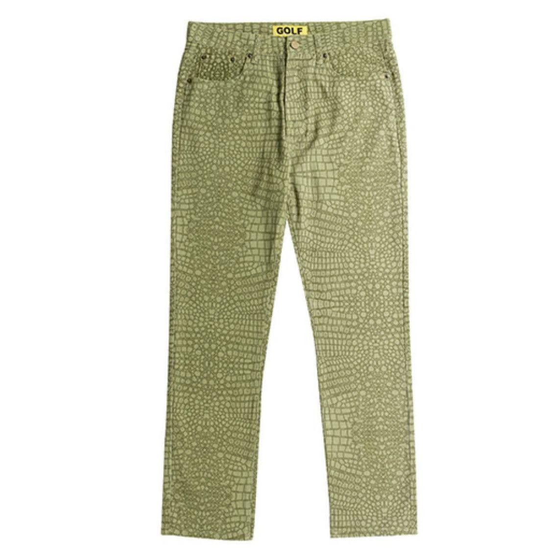 image of Golf Wang Crocodile Pants A/w 2018 in Green, Men's (Size 36)