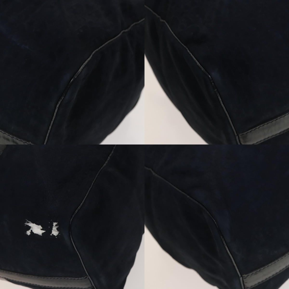 Dior DIOR Trotter Canvas Boston Bag Suede Navy Silver Size ONE SIZE - 10 Thumbnail