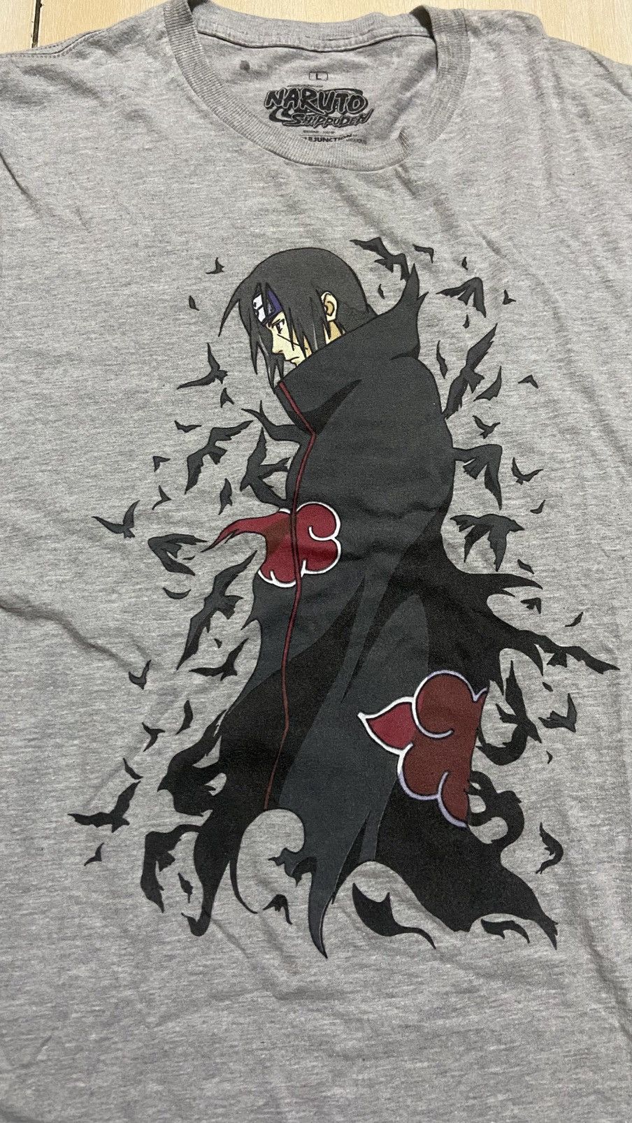 Anime Uchiha Itachi Crow Genjutsu Anime Naruto Shippuden Tee Size US L / EU 52-54 / 3 - 3 Thumbnail