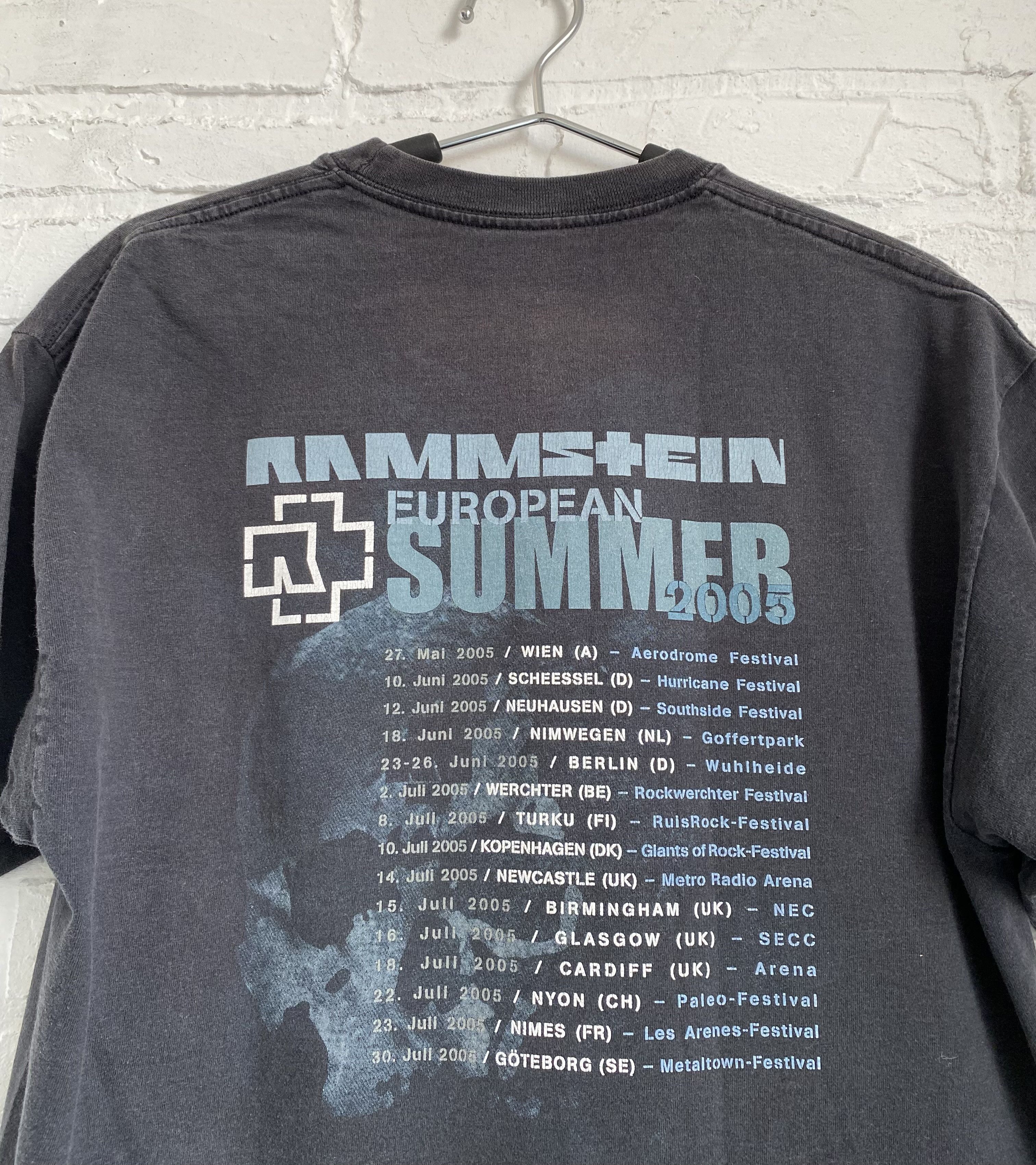 Band Tees × Vintage Vintage Rammstein reise reise European summer 2005 tee Size US L / EU 52-54 / 3 - 4 Thumbnail