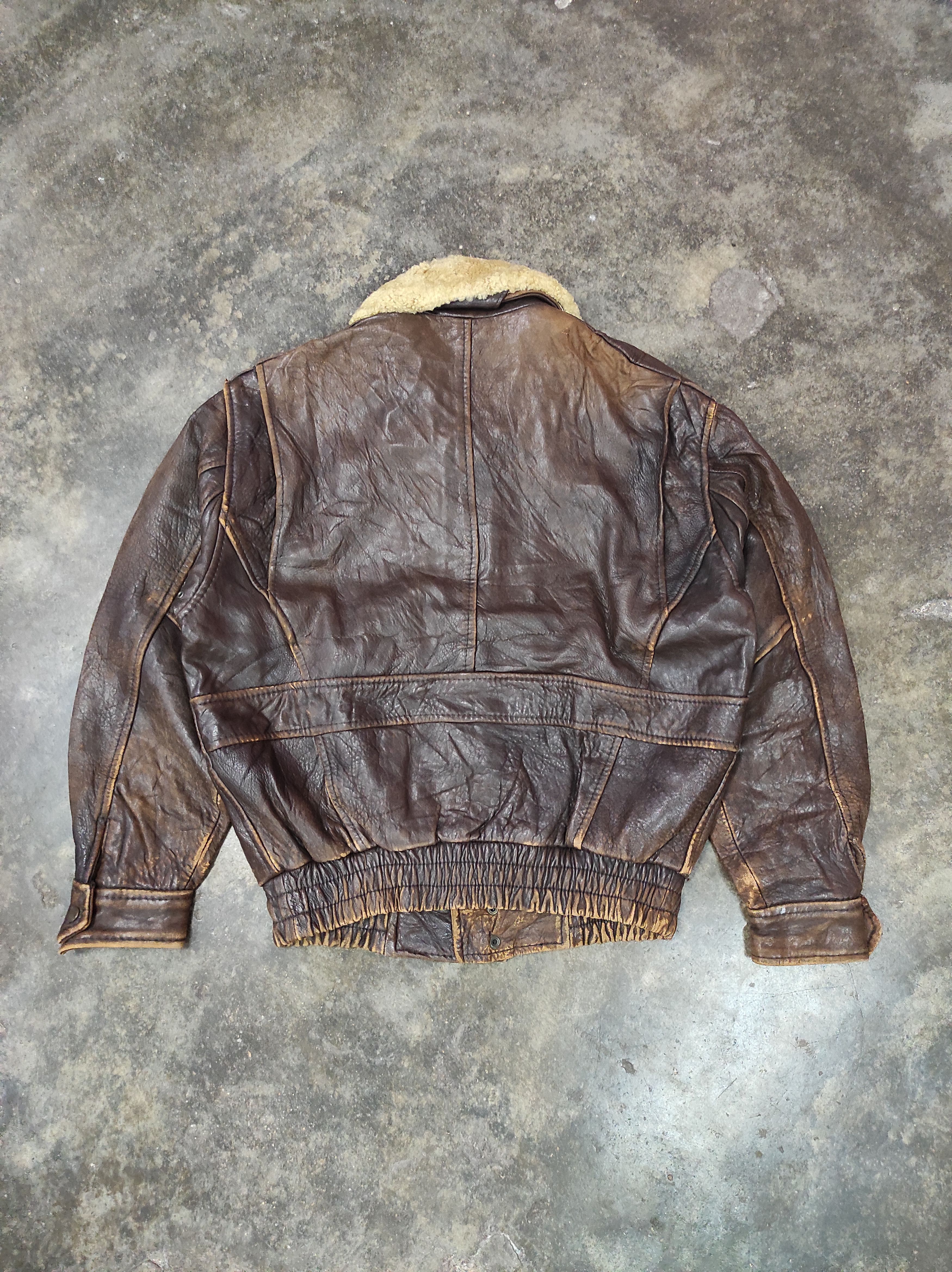 Genuine Leather ASL ALL STATELAND POUR HOMME LEATHER BOMBER JACKET Size US M / EU 48-50 / 2 - 8 Thumbnail