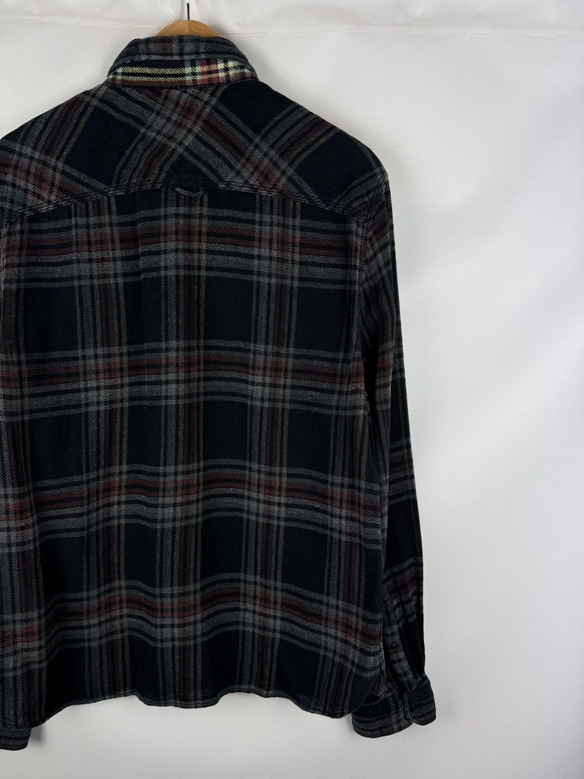 Allsaints Allsaints Finchley LS Men’s Plaid Flannel Button Up Shirt Size US L / EU 52-54 / 3 - 15 Thumbnail