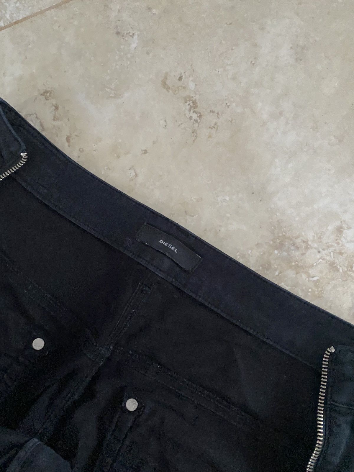 Diesel Vintage Diesel J-Cut Slim Jeans Zip Waist Balck Avant Garde Size US 32 / EU 48 - 5 Thumbnail