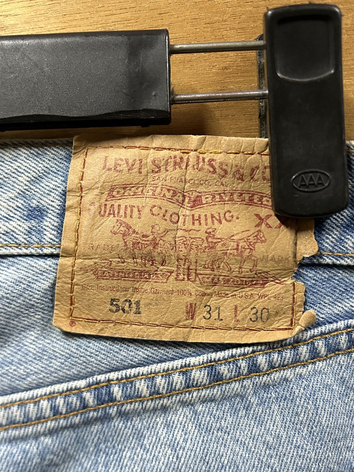 Levi's × Levi's Vintage Clothing Vintage Levi’s 501 Custom Aditi Art Overprint Jeans Size 30" / US 8 / IT 44 - 20 Thumbnail