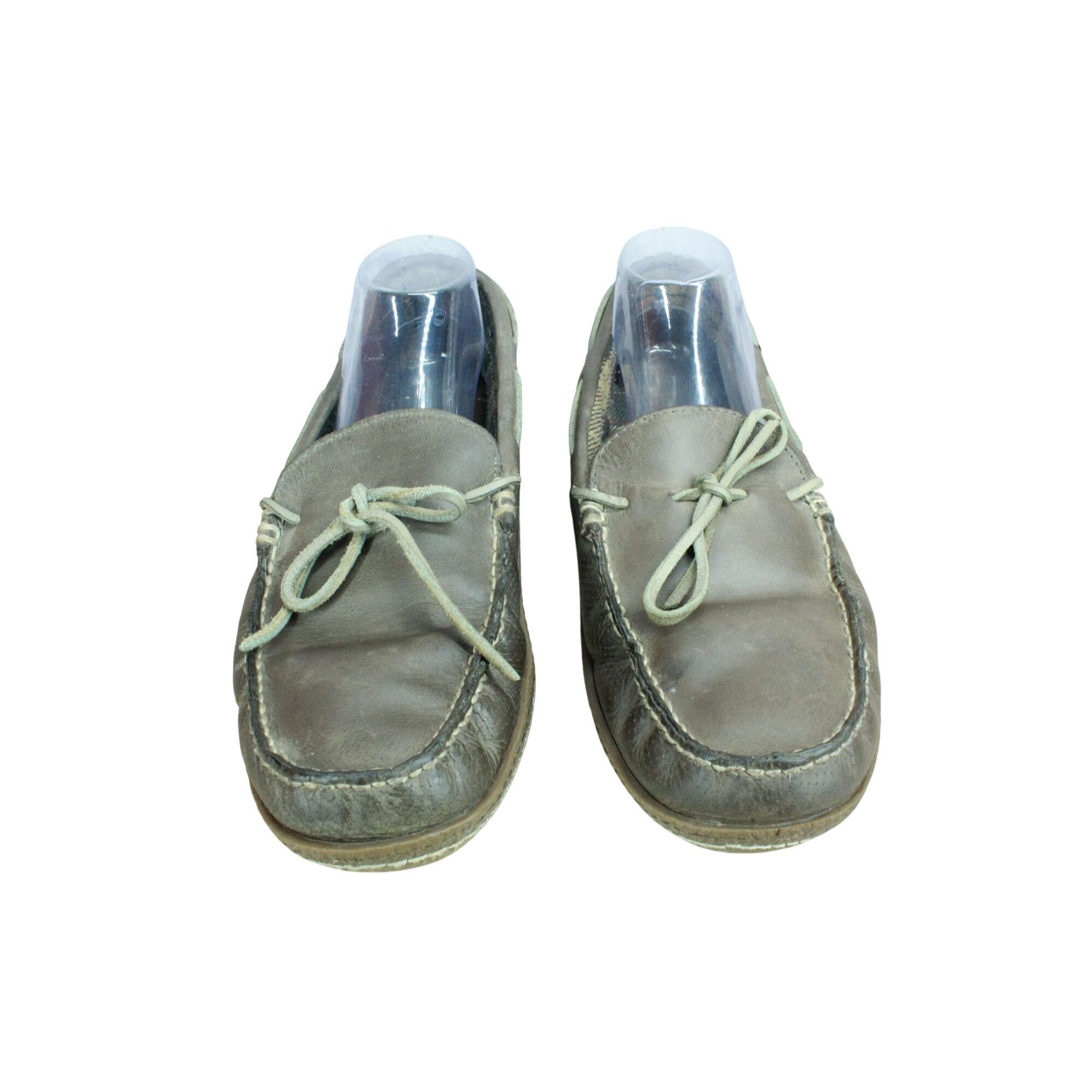 L.L. Bean LL Bean Flannel Lined Leather Moccasin Slippers Size US 11 / EU 44 - 5 Thumbnail